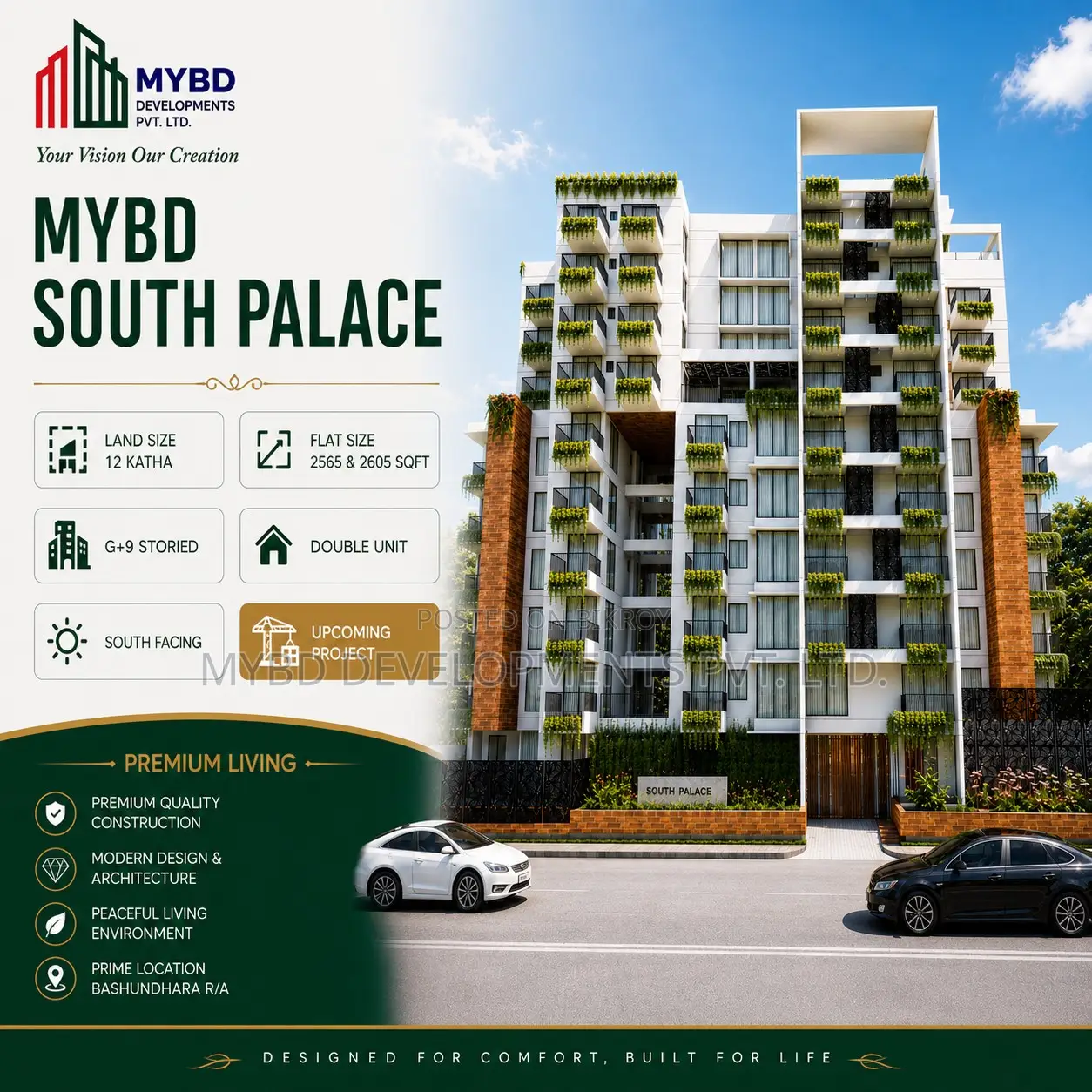 4bdrm Apartment in Mybd South Palace, Basundhara for sale in Basundhara