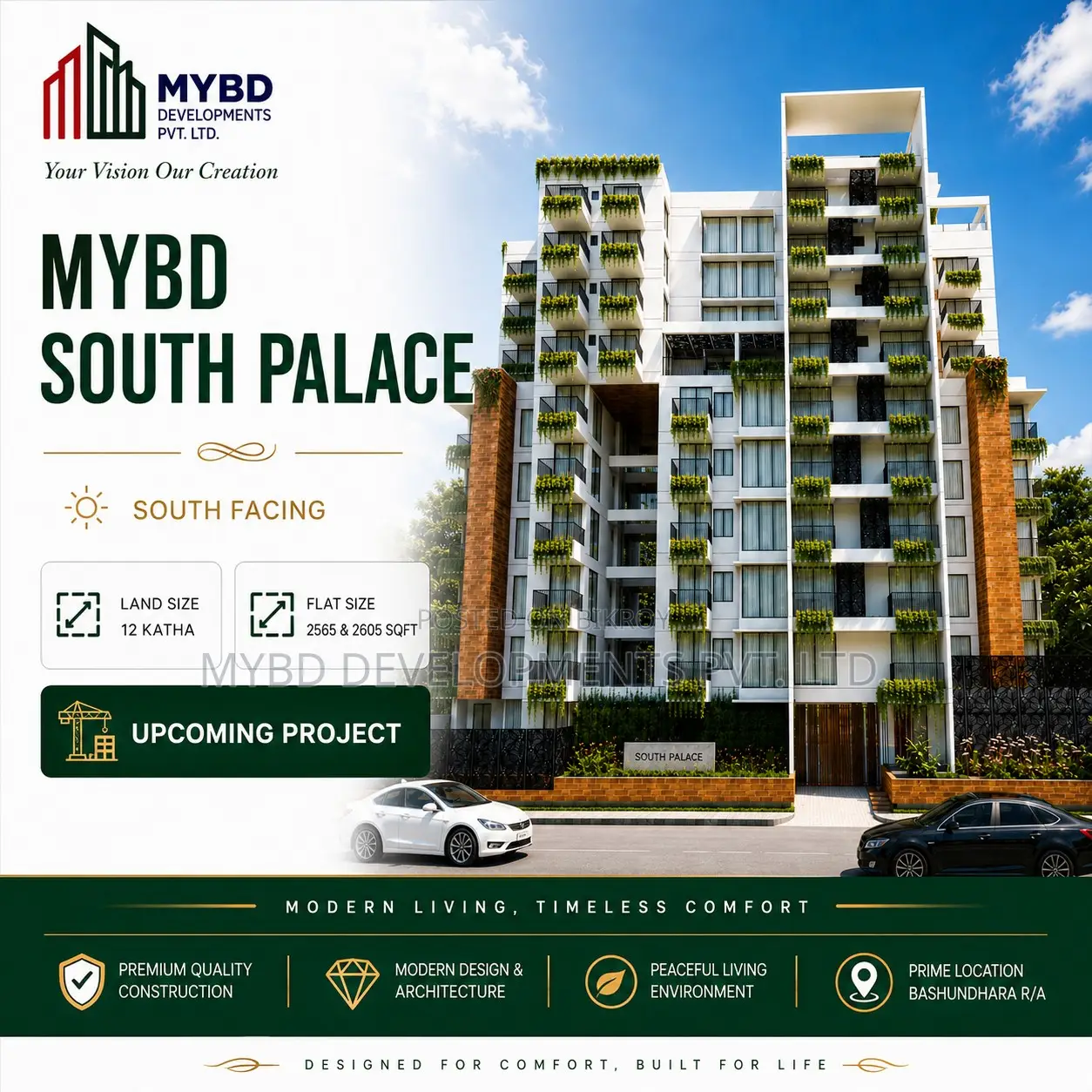 4bdrm Apartment in Mybd South Palace, Basundhara for sale in Basundhara
