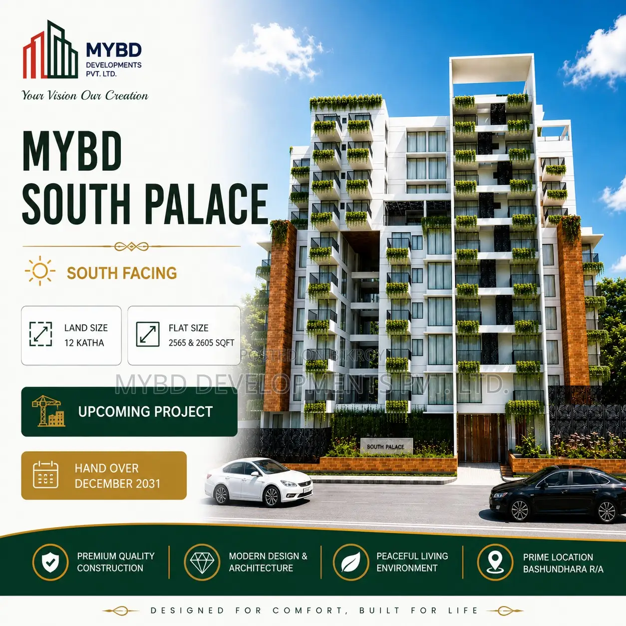 4bdrm Apartment in Mybd South Palace, Basundhara for sale in Basundhara