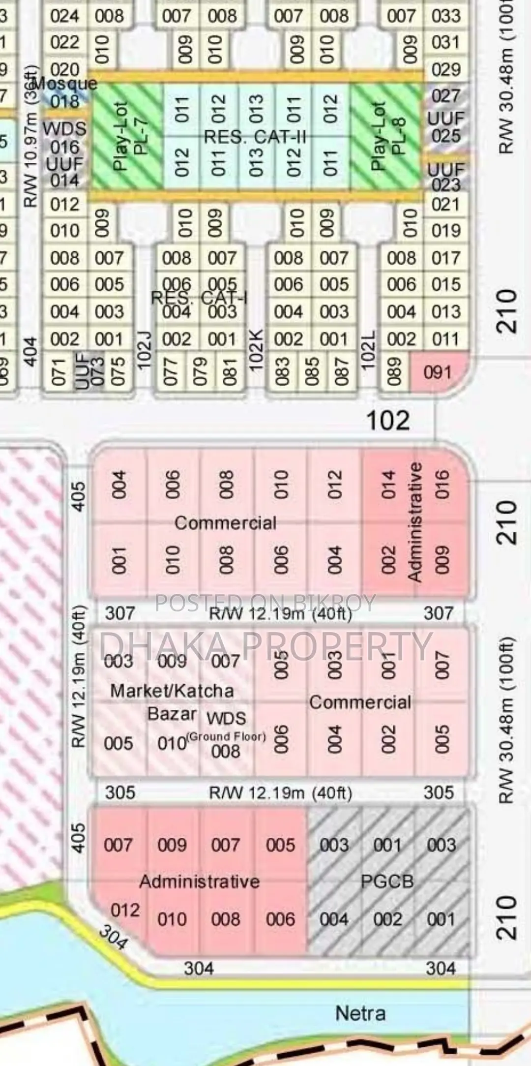 75ft Rd 3 Katha Commercial South at Sector-2 in Purbachal
