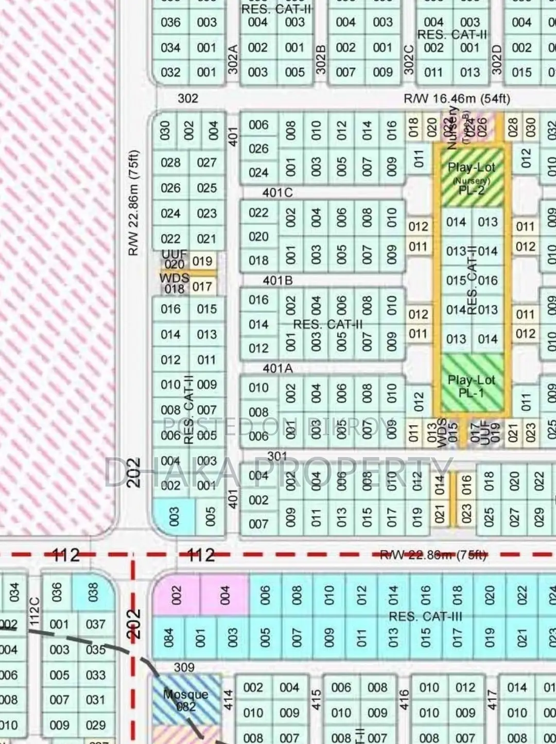 Corner 5 Katha Park South/West at Sector-15 in Purbachal
