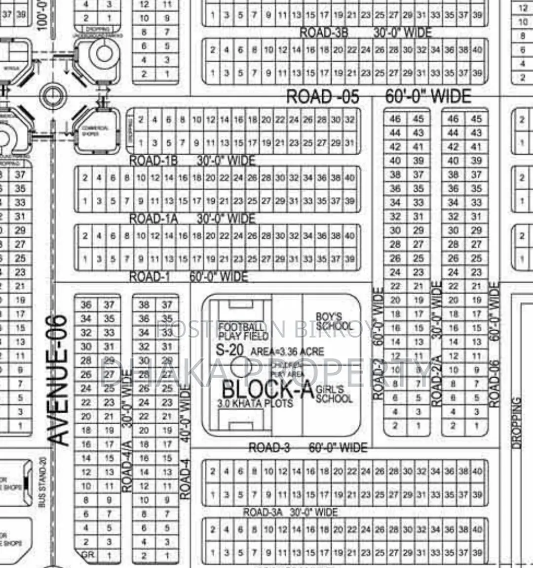 Exclusive Land Sale 3 Katha South at Sector-17/A in Uttara
