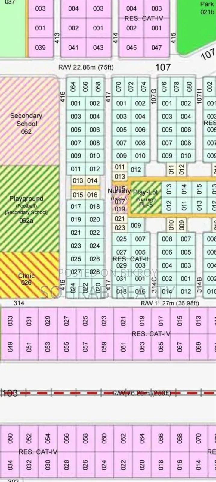 5 Katha EF Purbachal, Sector #10 in Purbachal