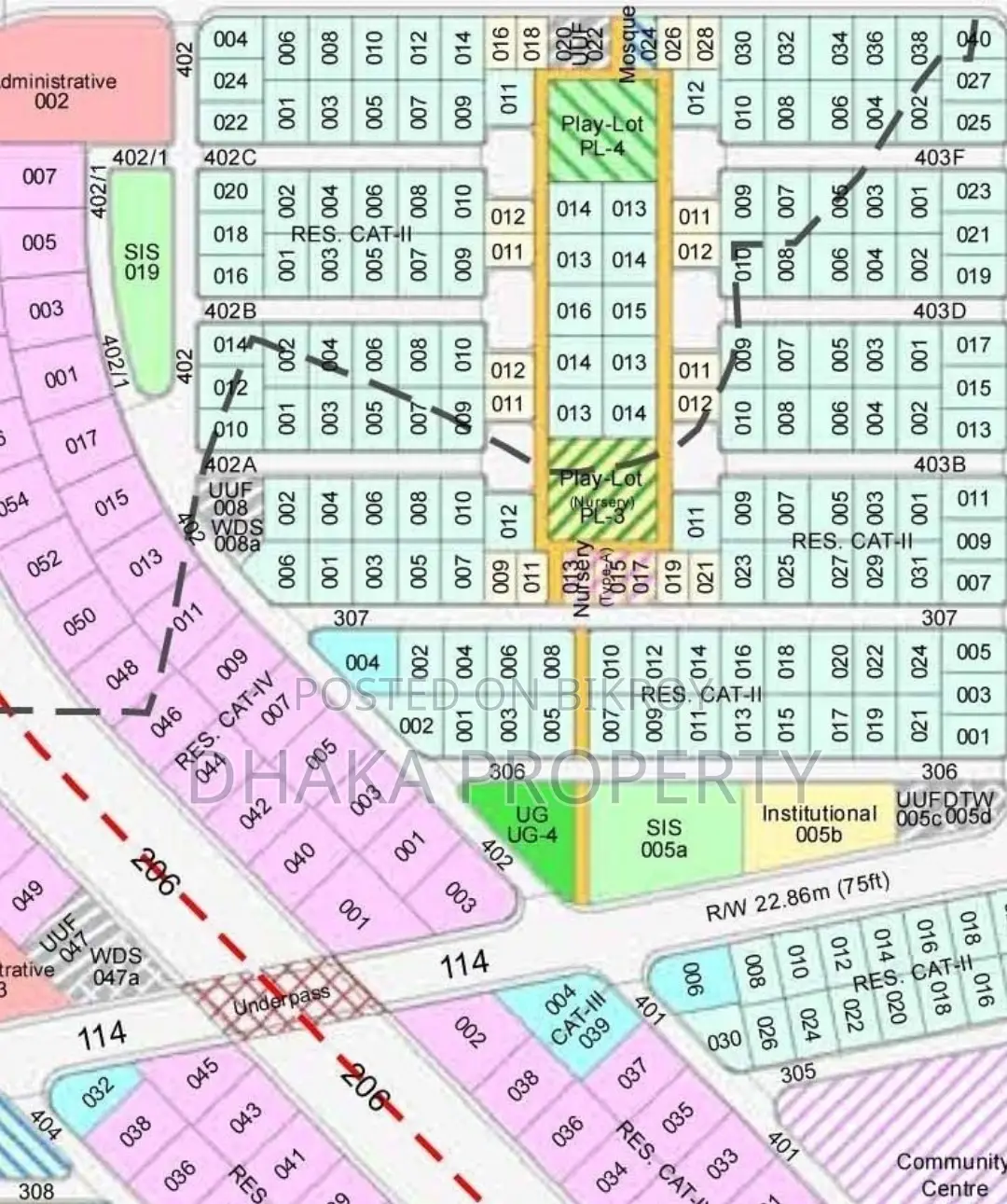 Near 300ft 5 Katha Park South at Sector-18 in Purbachal
