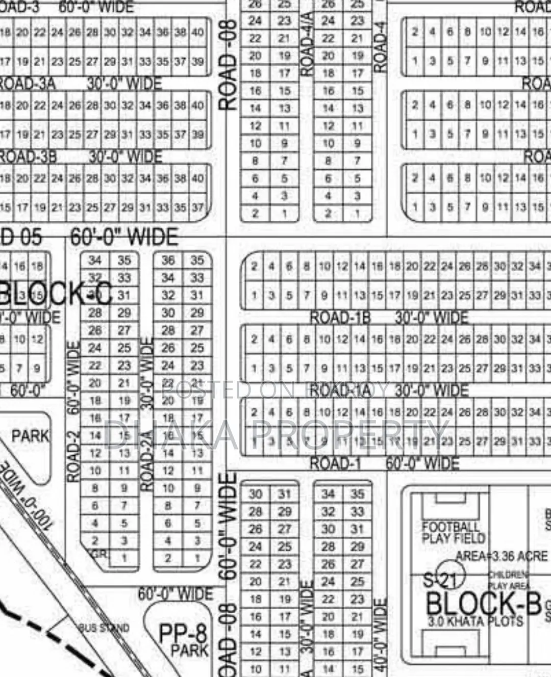 Corner 3 Katha North/West at Sector-17/B in Uttara