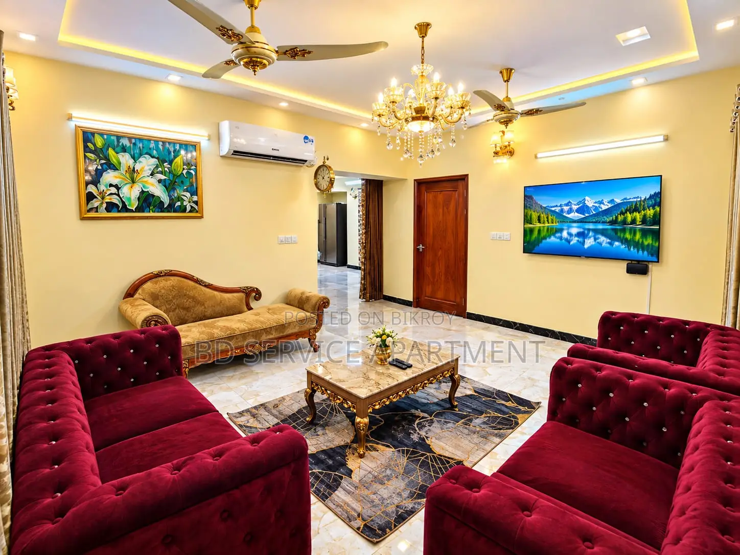 Furnished 4bdrm Apartment in Luxury Fully, Uttara for Rent in Uttara