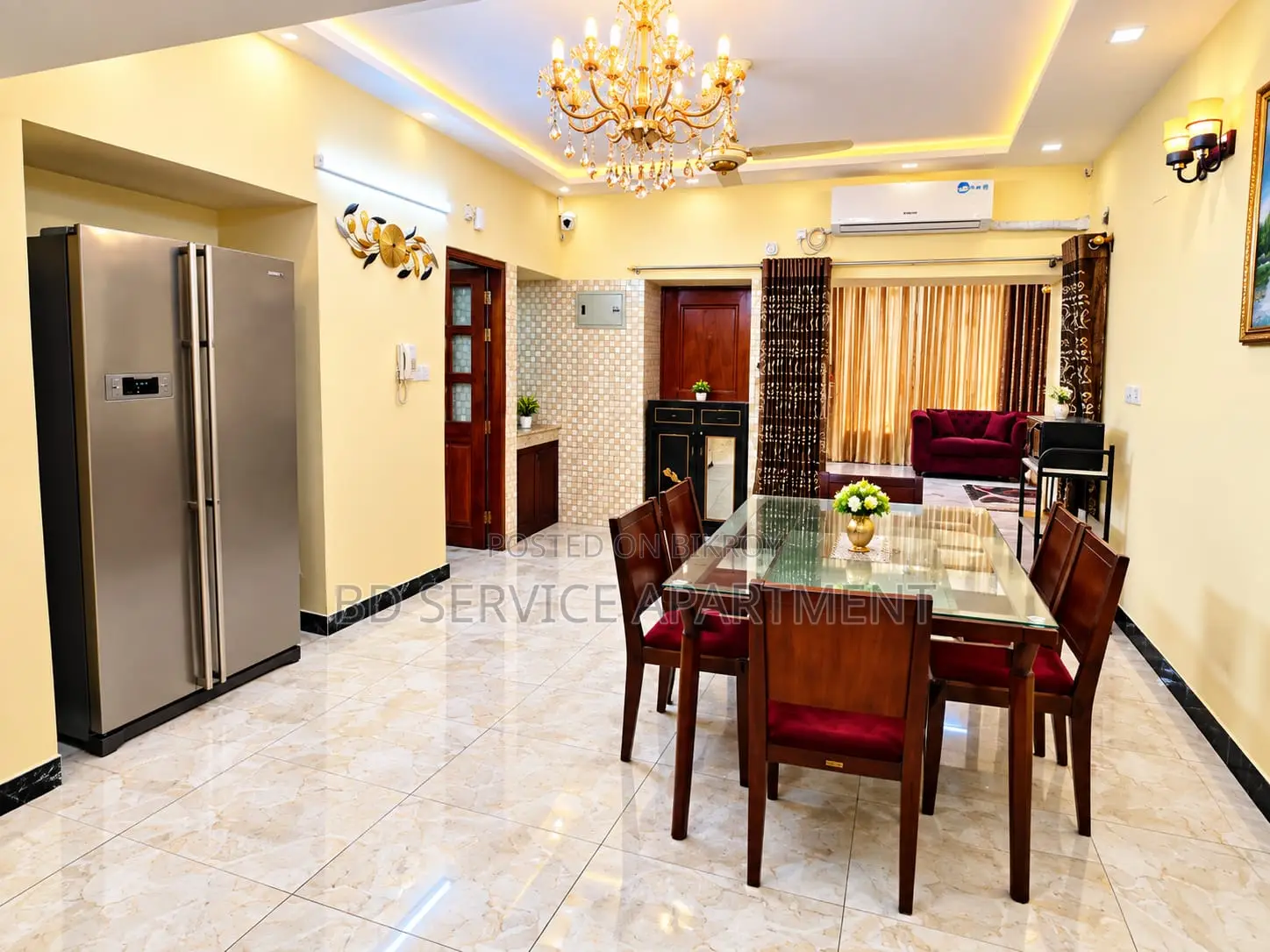 Furnished 4bdrm Apartment in Luxury Fully, Uttara for Rent in Uttara