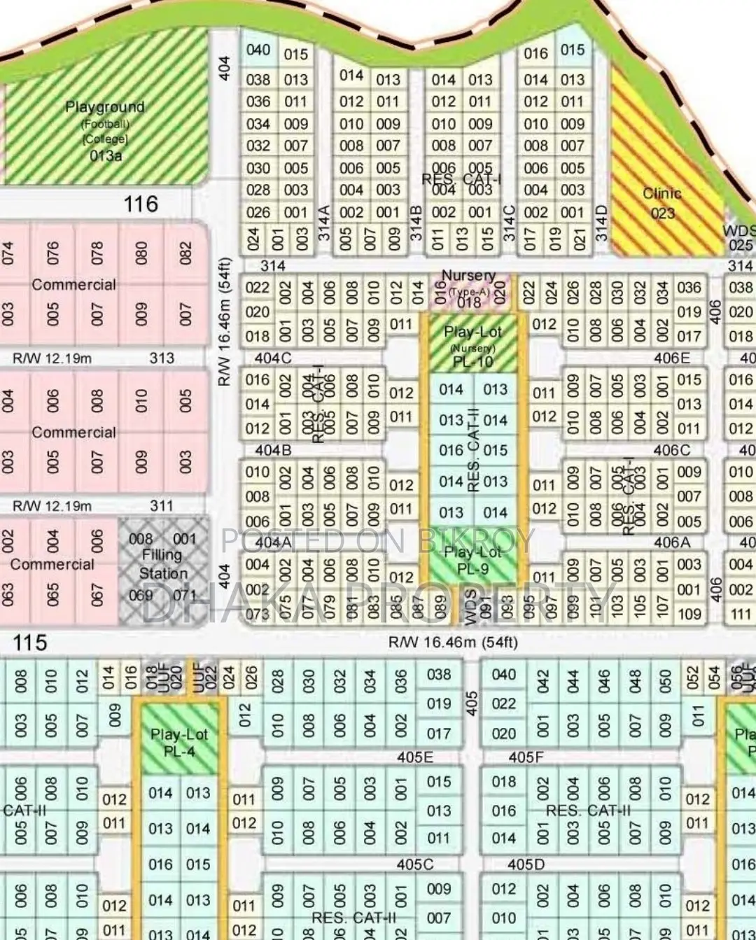 30ft Rd 3 Katha Park South at Sector-21 in Purbachal