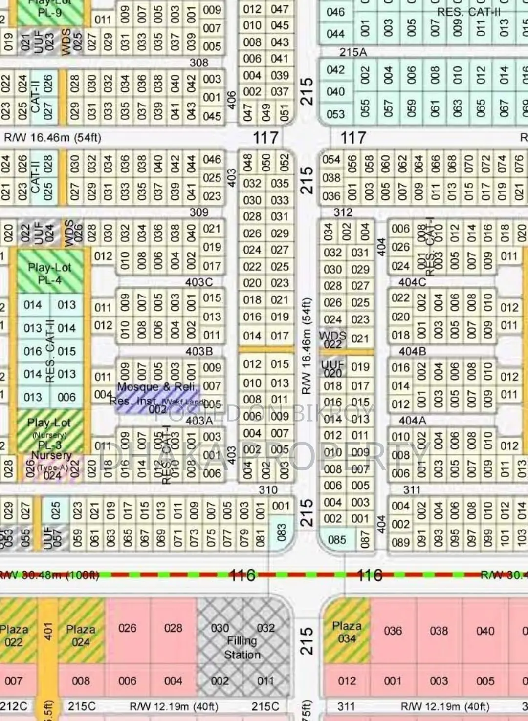 30/30ft Corner 3 Katha North/East at Sector-23 in Purbachal
