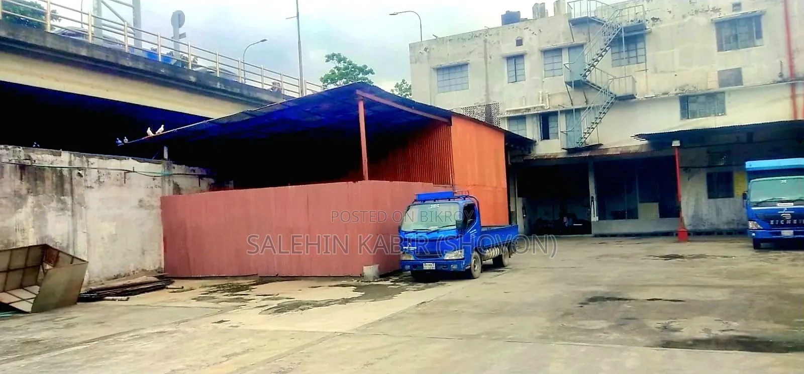 26 Katha Commercial Land With 3 Storied Building. in Tejgaon
