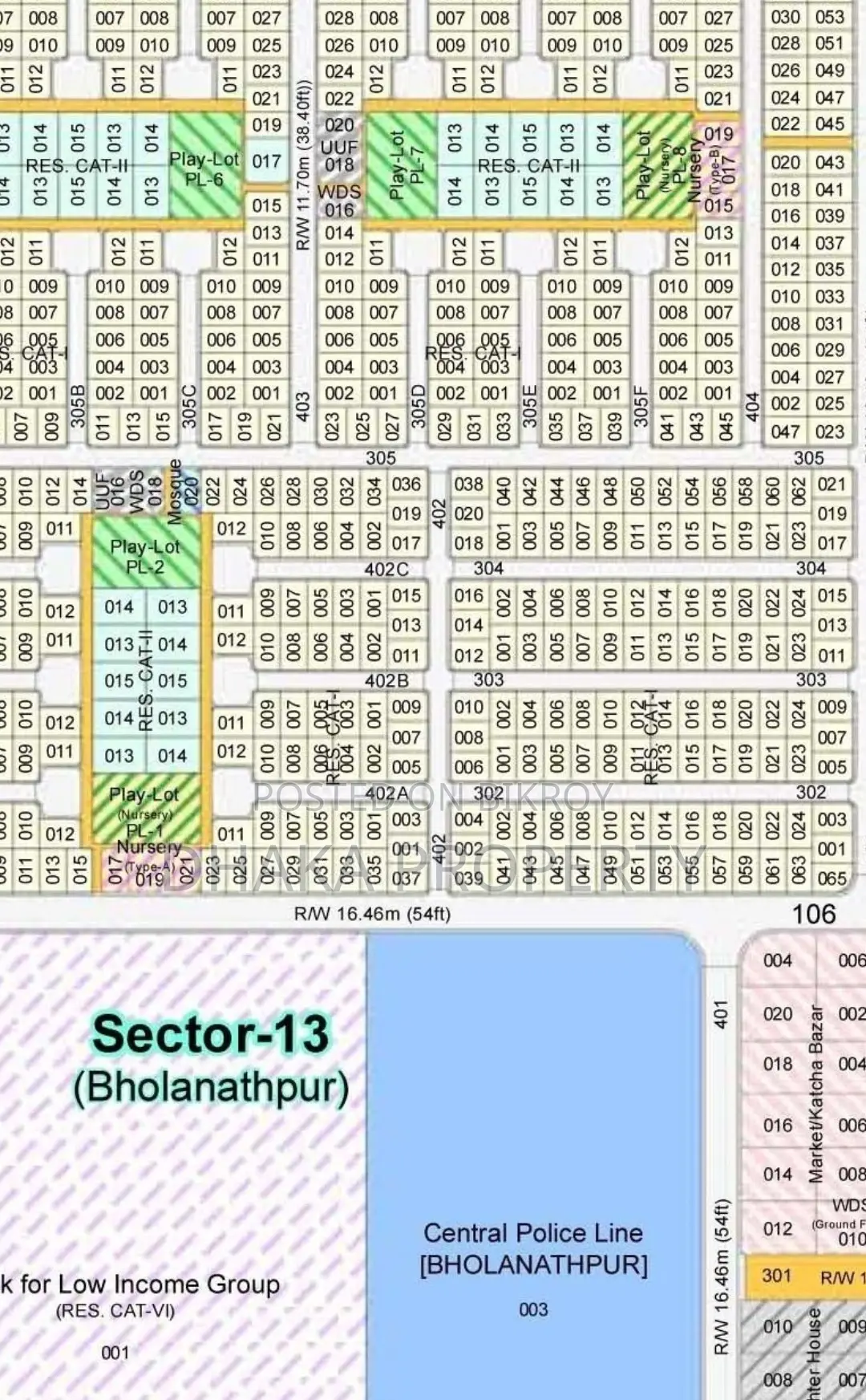 300ft Expressway 3 Katha West at Sector-13 in Purbachal