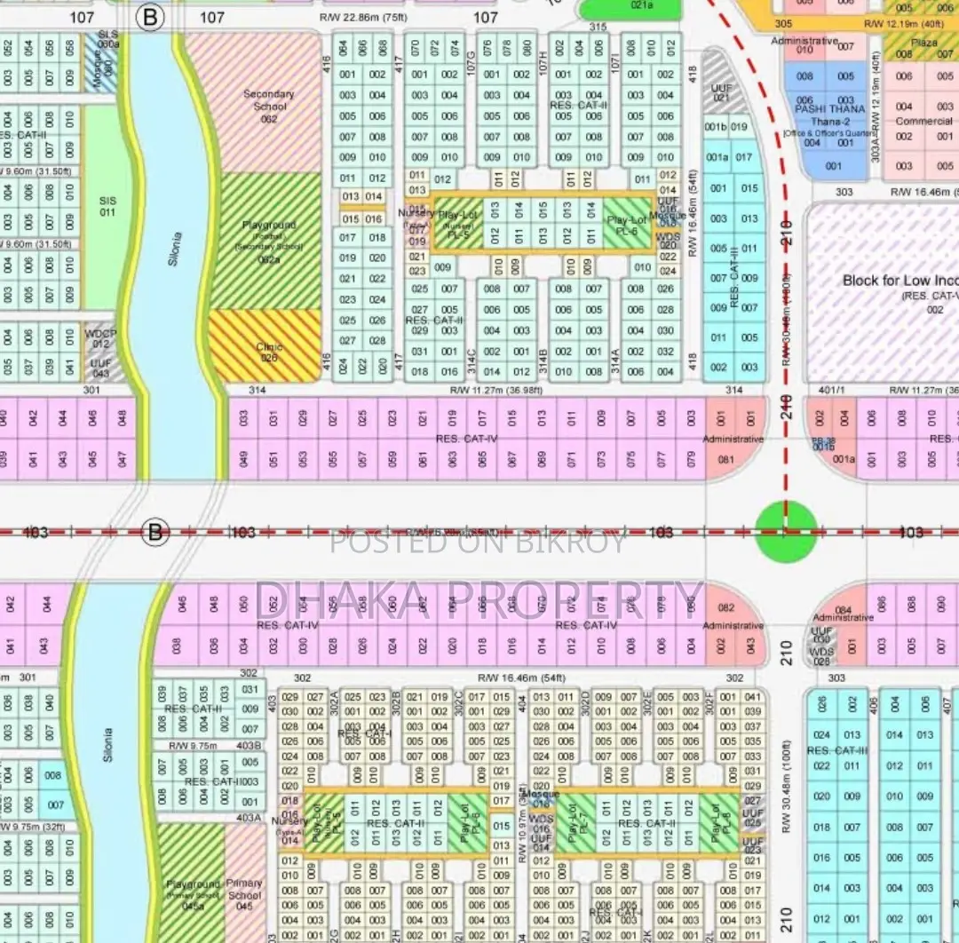 300ft Commercial 10 Katha South at Sector-10 in Purbachal