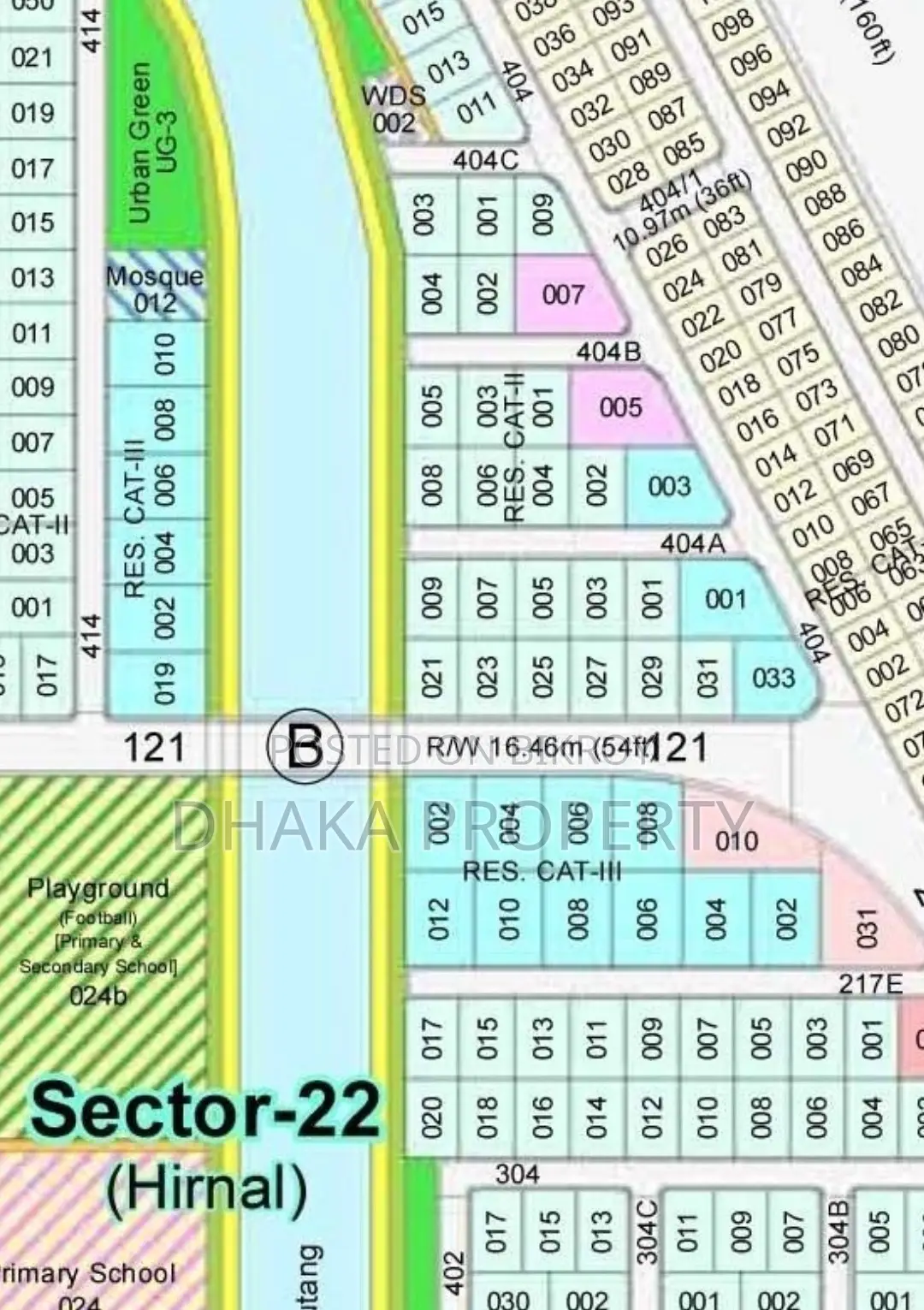 Close to Lake 5 Katha South at Sector-22 in Purbachal