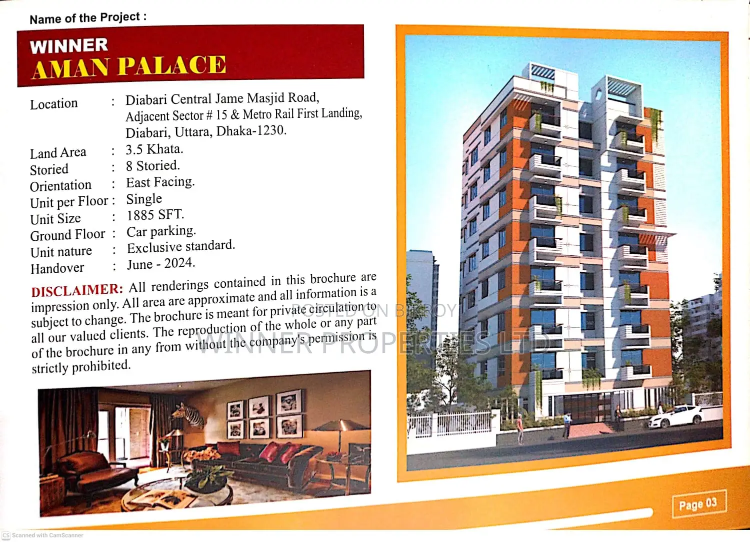4-Bedroom Apartment in Winner Aman Palace, Uttara for Sale in Uttara