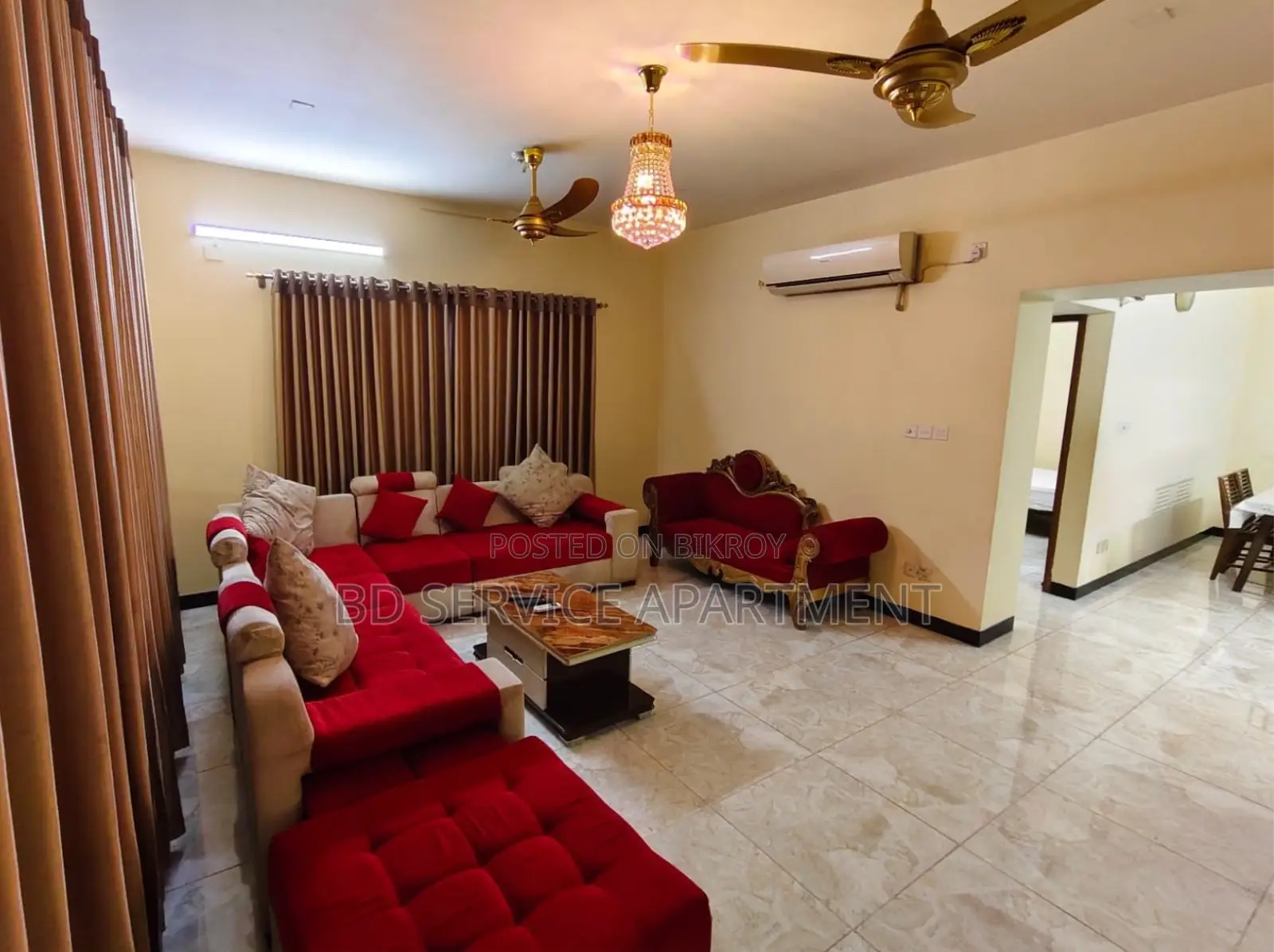 Furnished 4-Bedroom Apartment in Exclusive 4-Bedroom for Rent in Uttara
