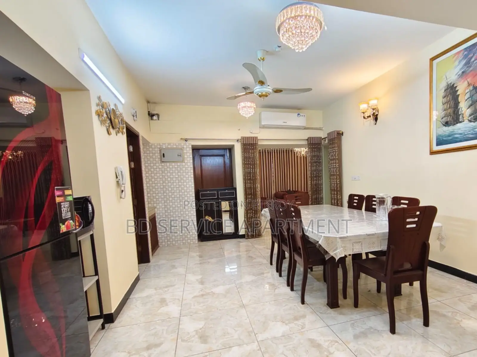Furnished 4-Bedroom Apartment in Exclusive 4-Bedroom for Rent in Uttara