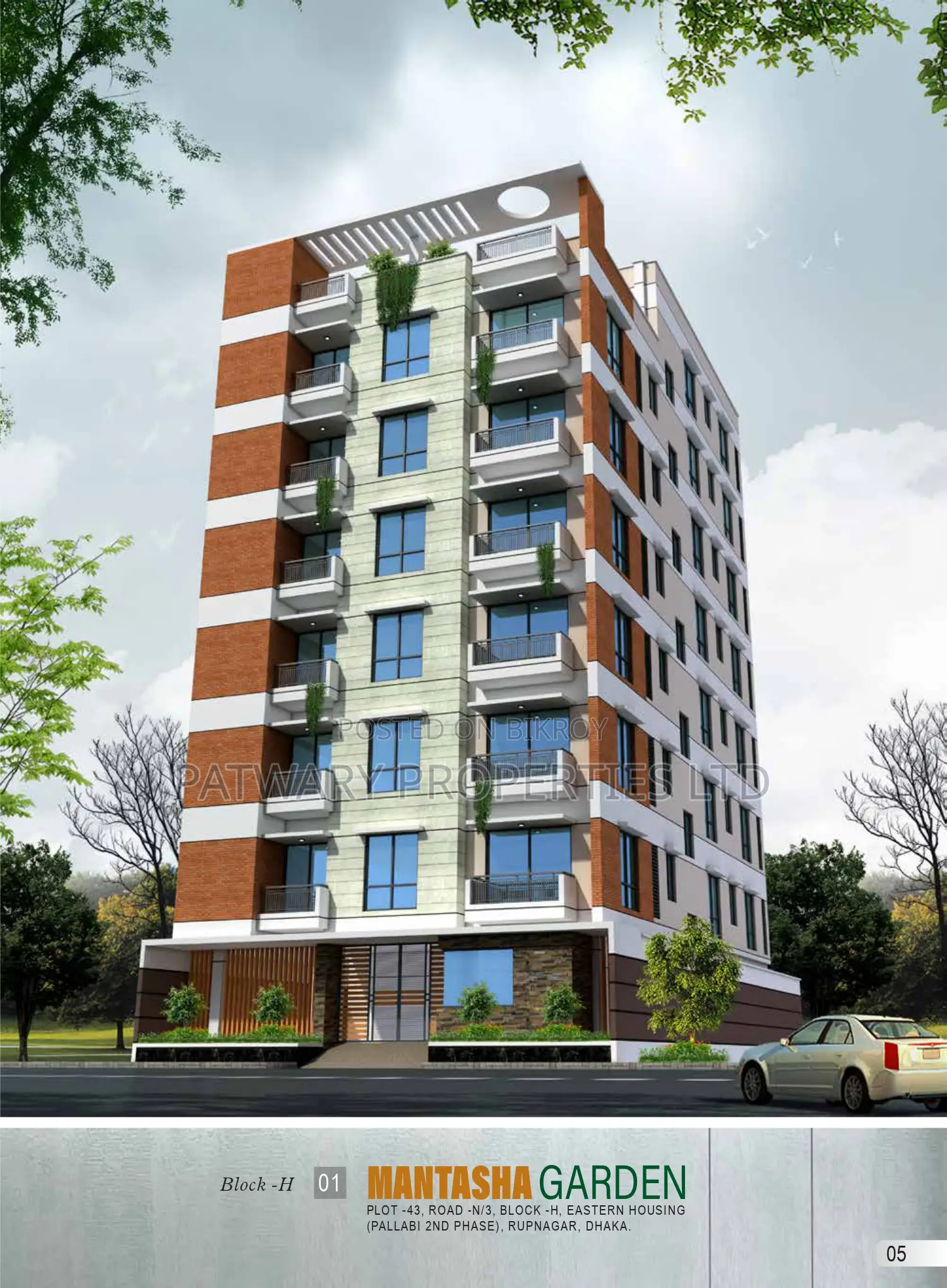 3-Bedroom Apartment in Mantasha Garden, Mirpur for Sale in Mirpur