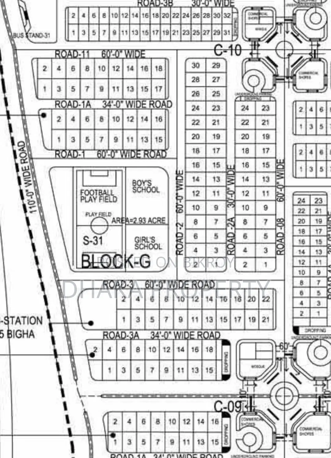 60ft 5 Katha Park View South at Sector-16/G in Uttara