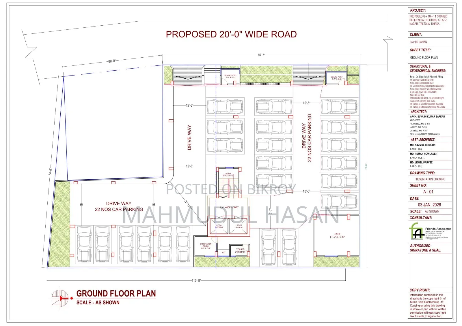 3 Bedroom Apartment in ECB Chattar for sale in ECB Chattar