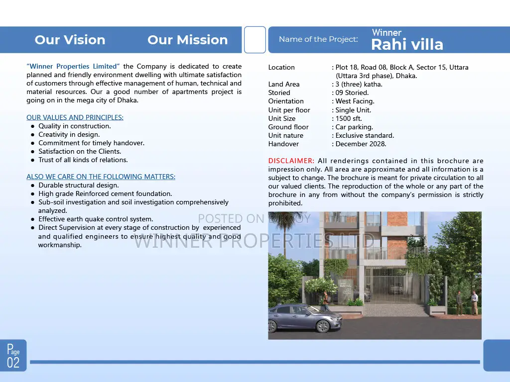 3bdrm Apartment in Winnar Rahi Villa, Uttara for sale in Uttara