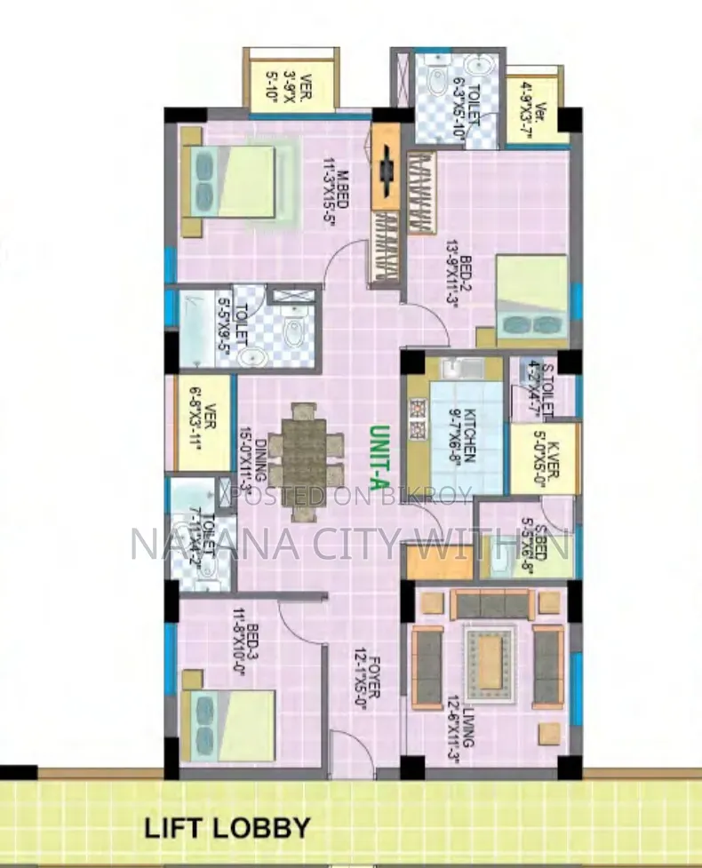 3 Bedroom Condo in Navana Real Estate, Mirpur for sale in Mirpur