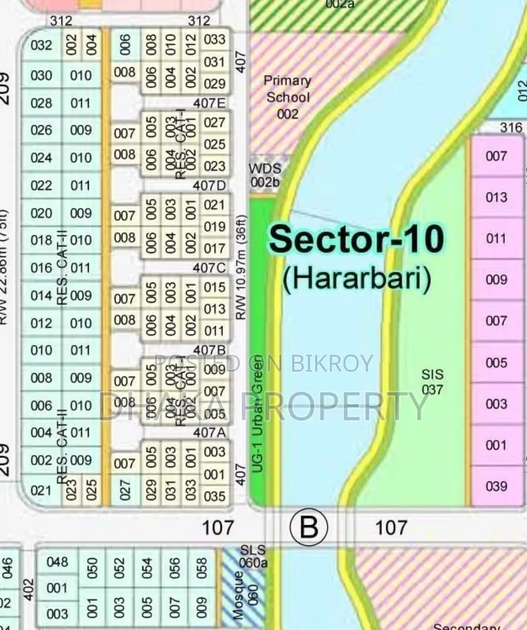 Nearby 300ft 3 Katha Lake South at Sector-10 in Purbachal