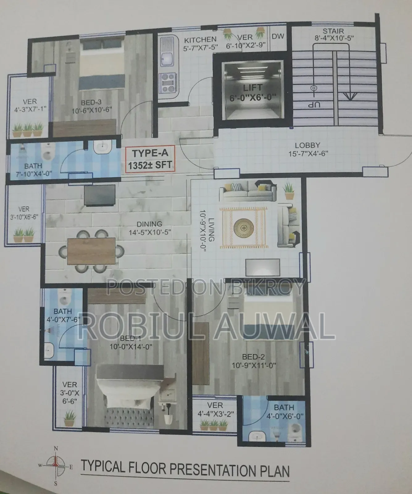 3 Bedroom Apartment in Jatrabari for sale in Jatrabari