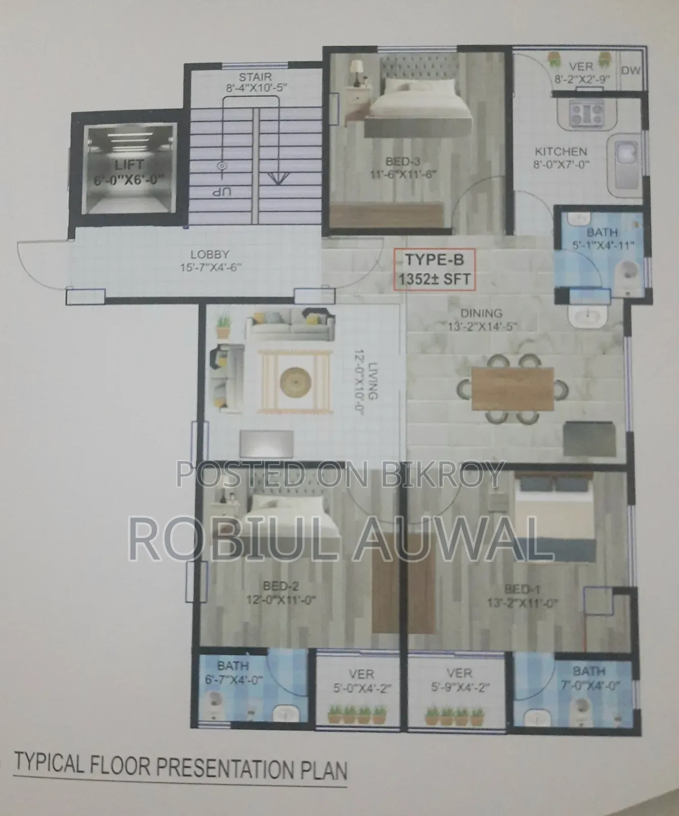 3 Bedroom Apartment in Jatrabari for sale in Jatrabari
