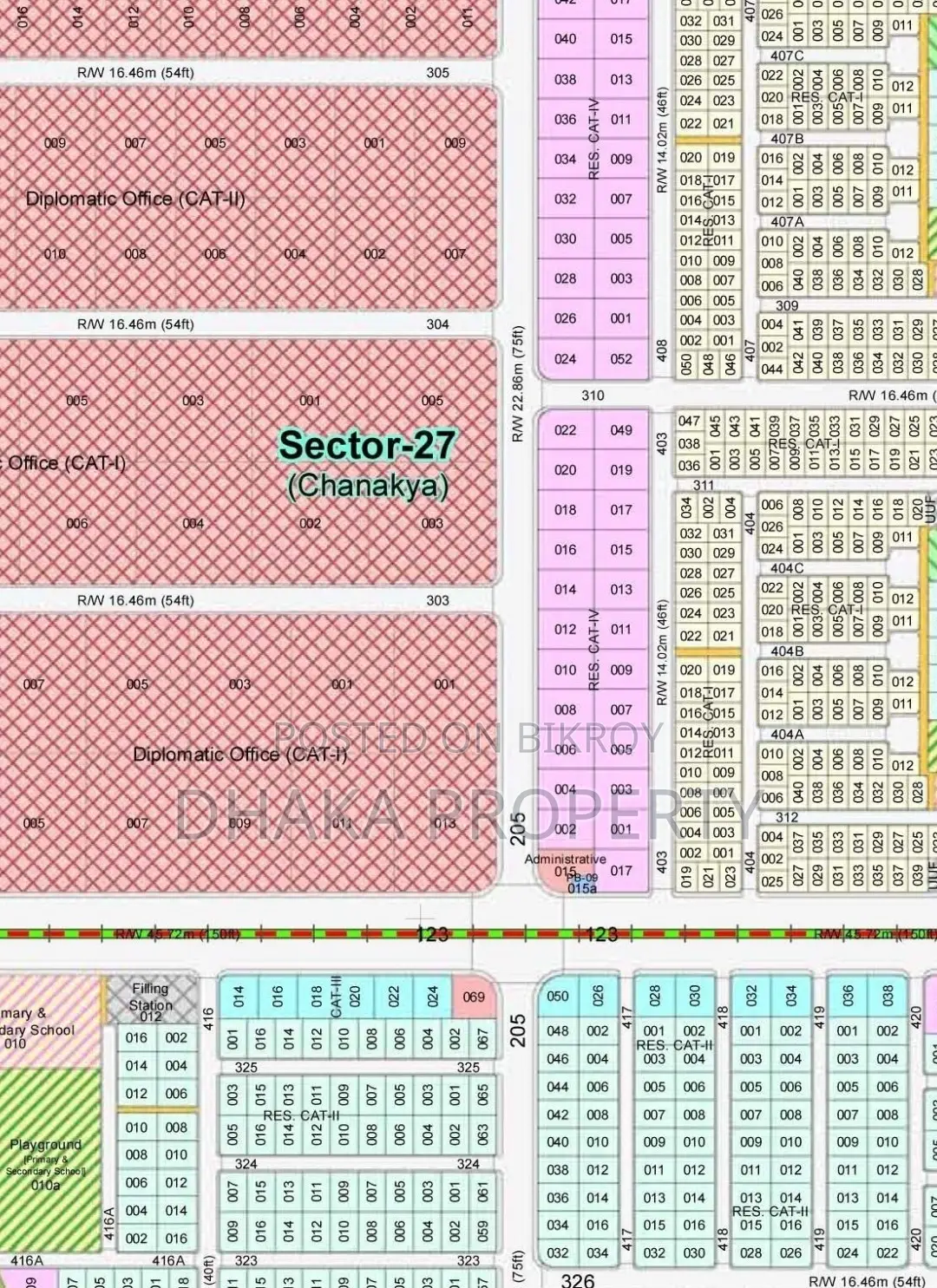 Diplomatic Zone 5 Katha South at Sector-27 in Purbachal