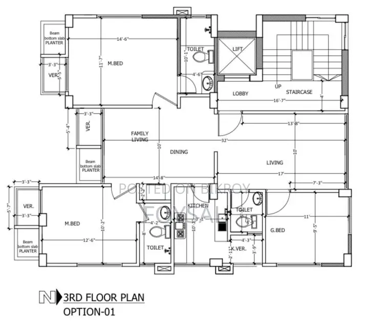 3 Bedroom Apartment in Baraka Jahanara, Basundhara for sale in Basundhara