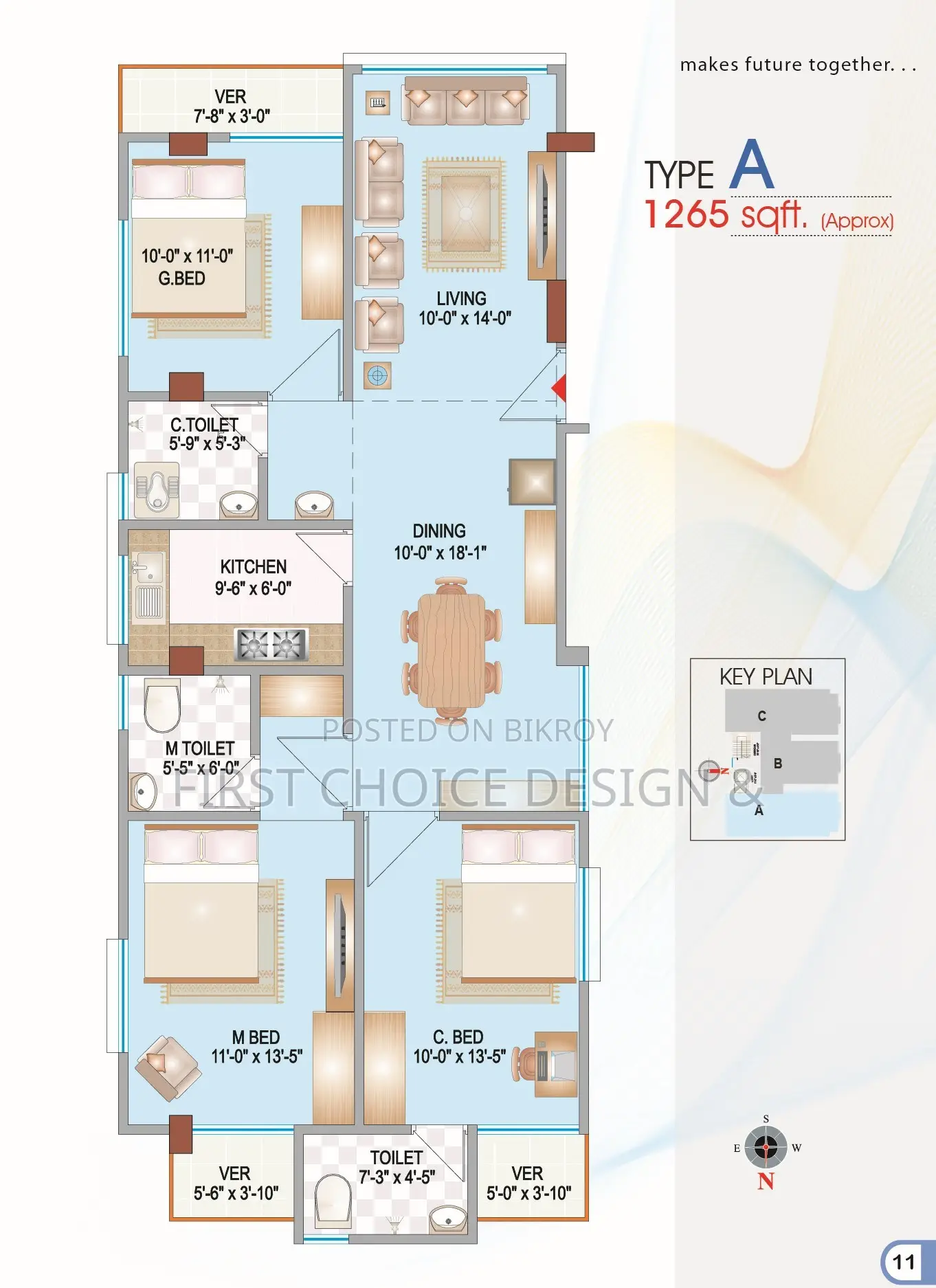 Furnished 3 Bedroom Apartment in Green Heaven, Mohammadpur for sale in Mohammadpur