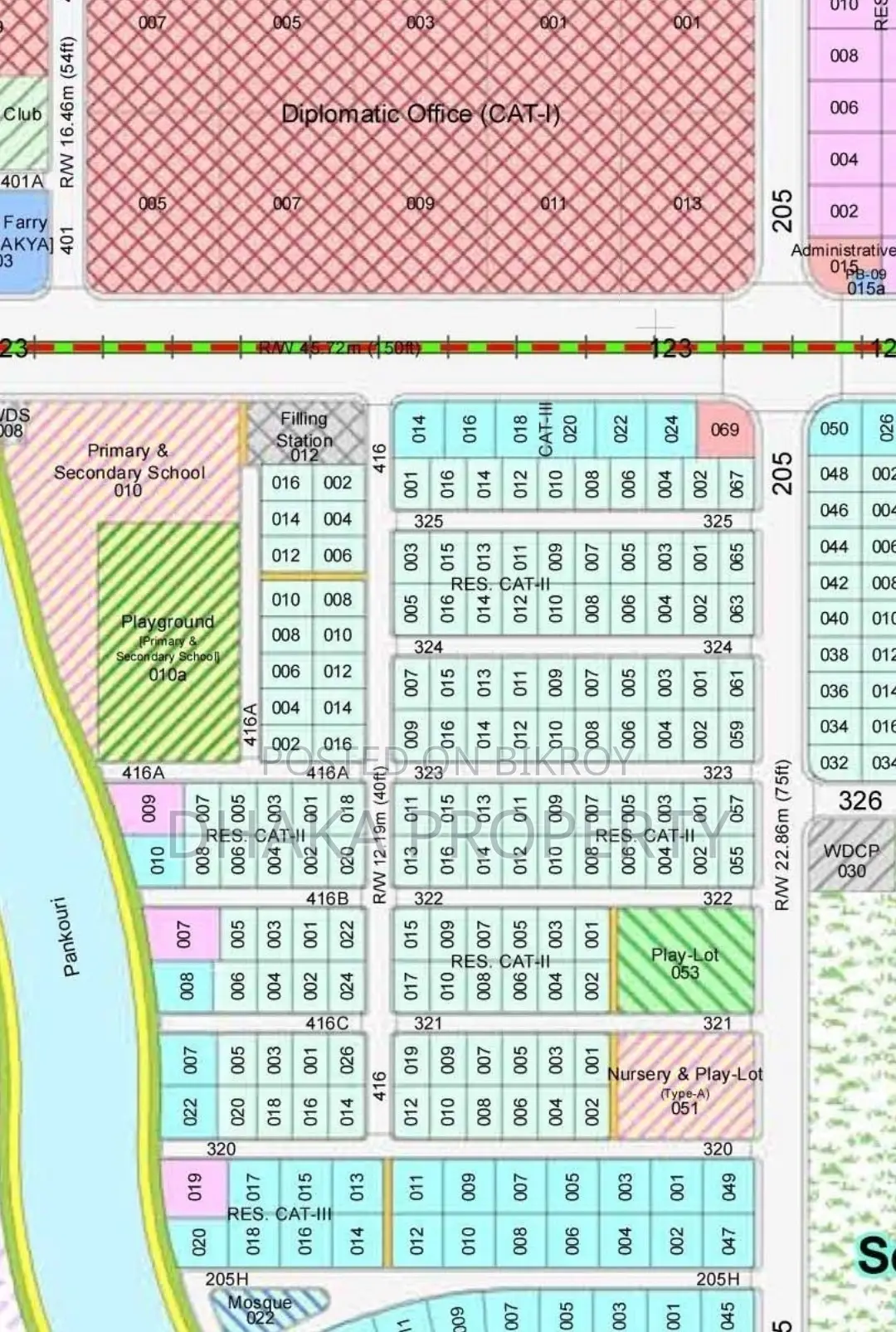 10 Katha Lake Park South at Sector-25 in Purbachal
