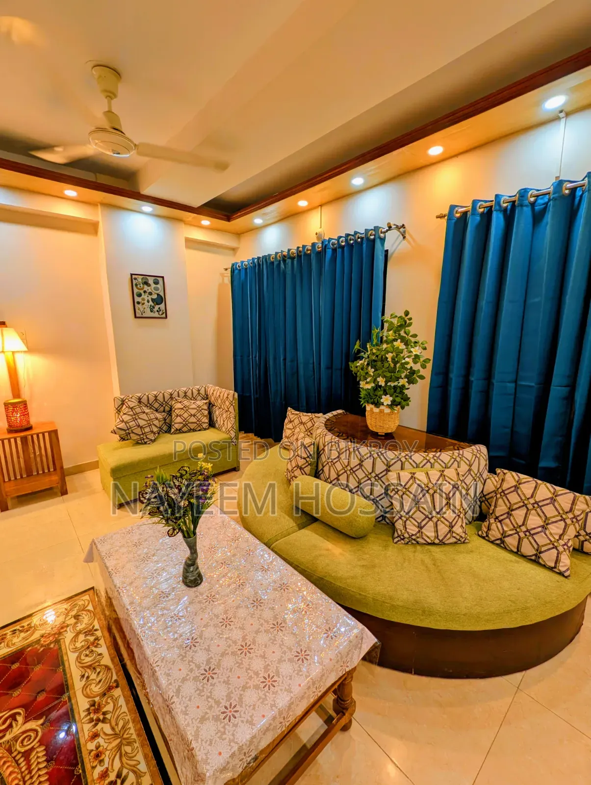 Furnished 4-Bedroom Apartment in Dhaka Furnished, Jhigatola for rent in Jhigatola