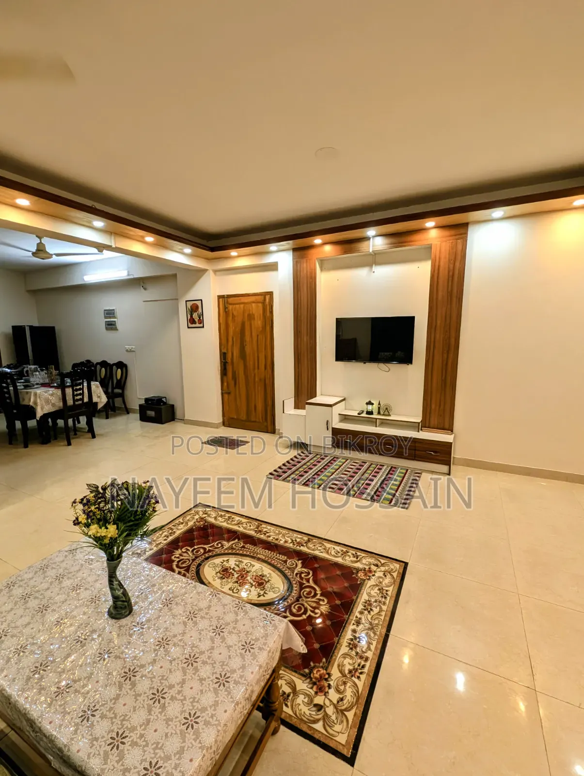 Furnished 4-Bedroom Apartment in Dhaka Furnished, Jhigatola for rent in Jhigatola