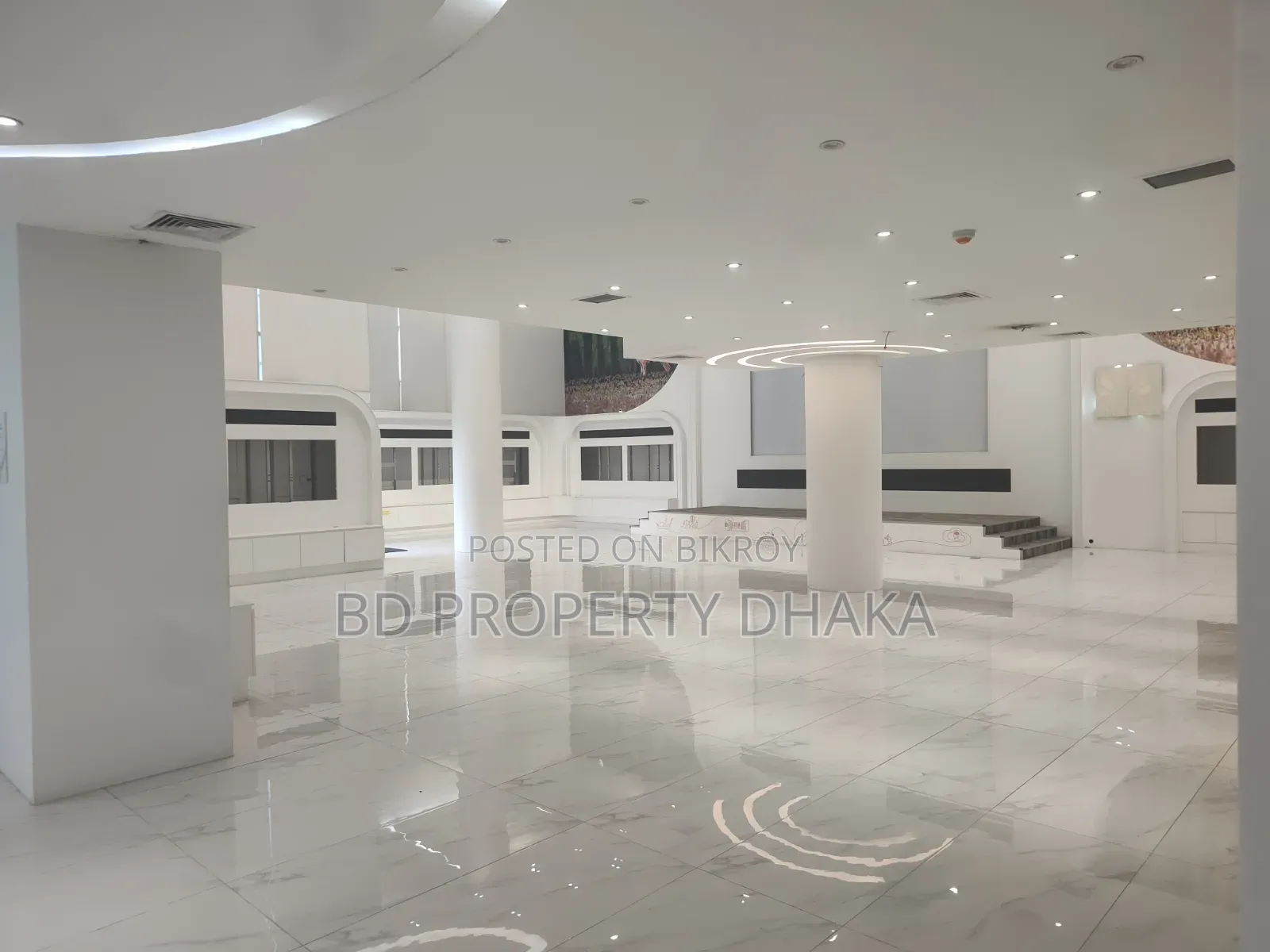 12000 SQFT Open Semi Furnished Commercial Property Rent in Gulshan Ave in Gulshan