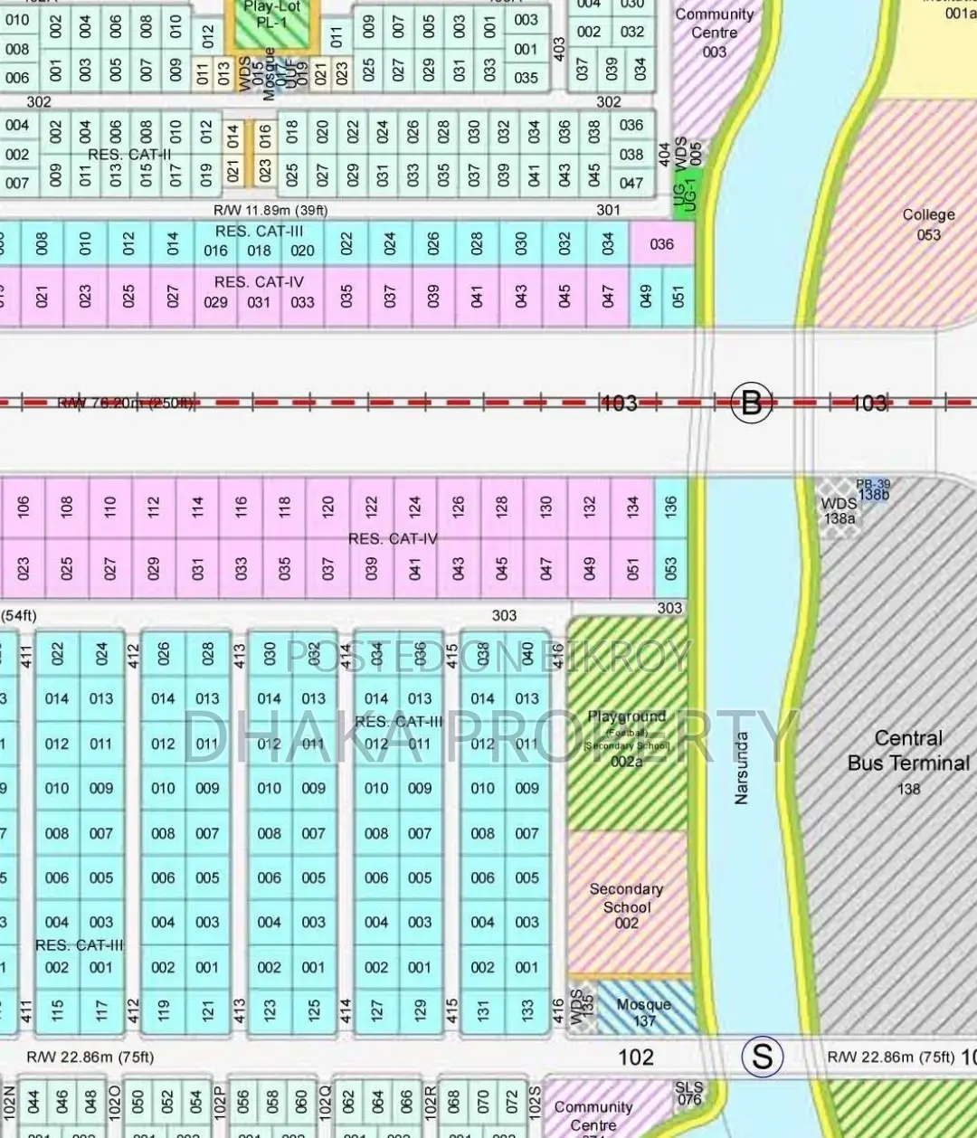 300ft Expressway 7.5 Katha East at Sector-2. in Purbachal