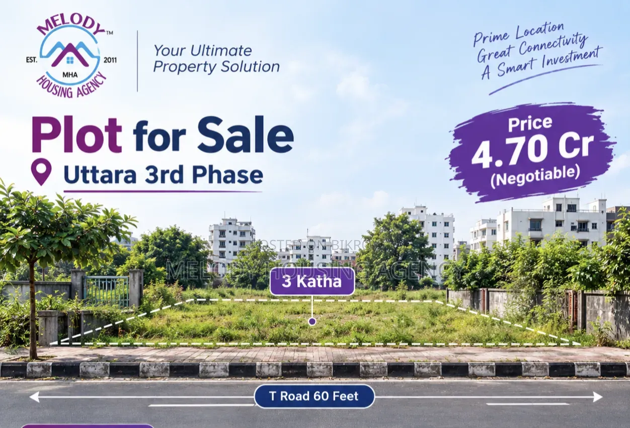 Residential Plot for Sale in Uttara 3rd Phase in Uttara