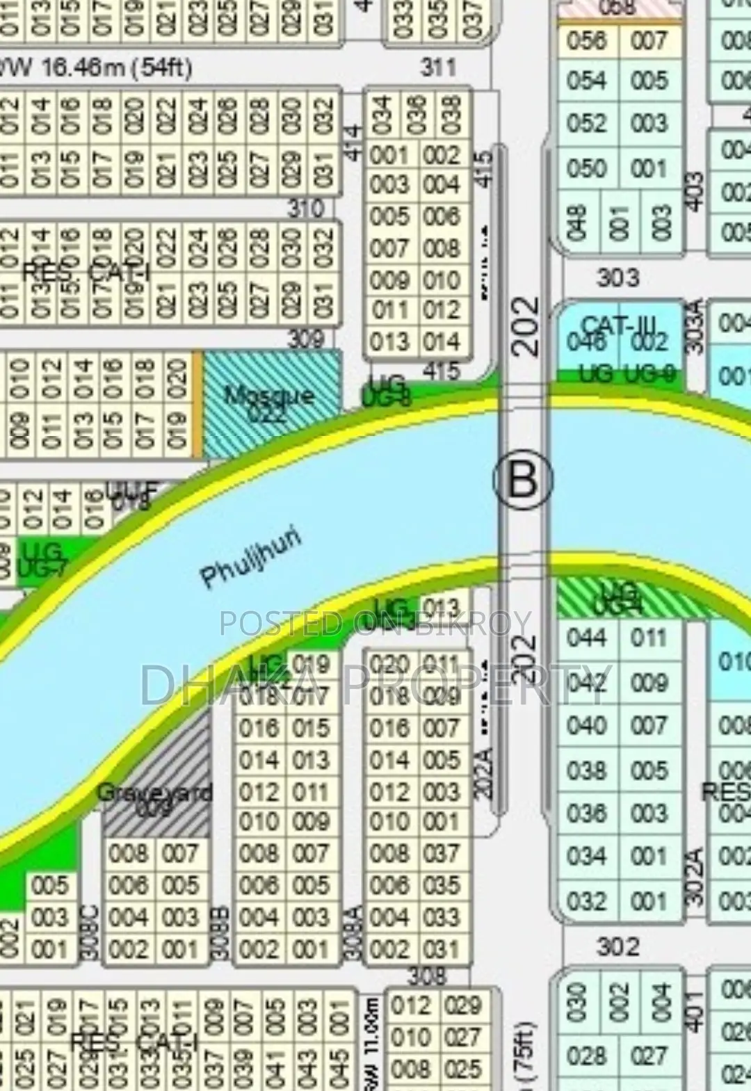 Sector 15 3 Katha South/East Lake Corner Plot in Purbachal