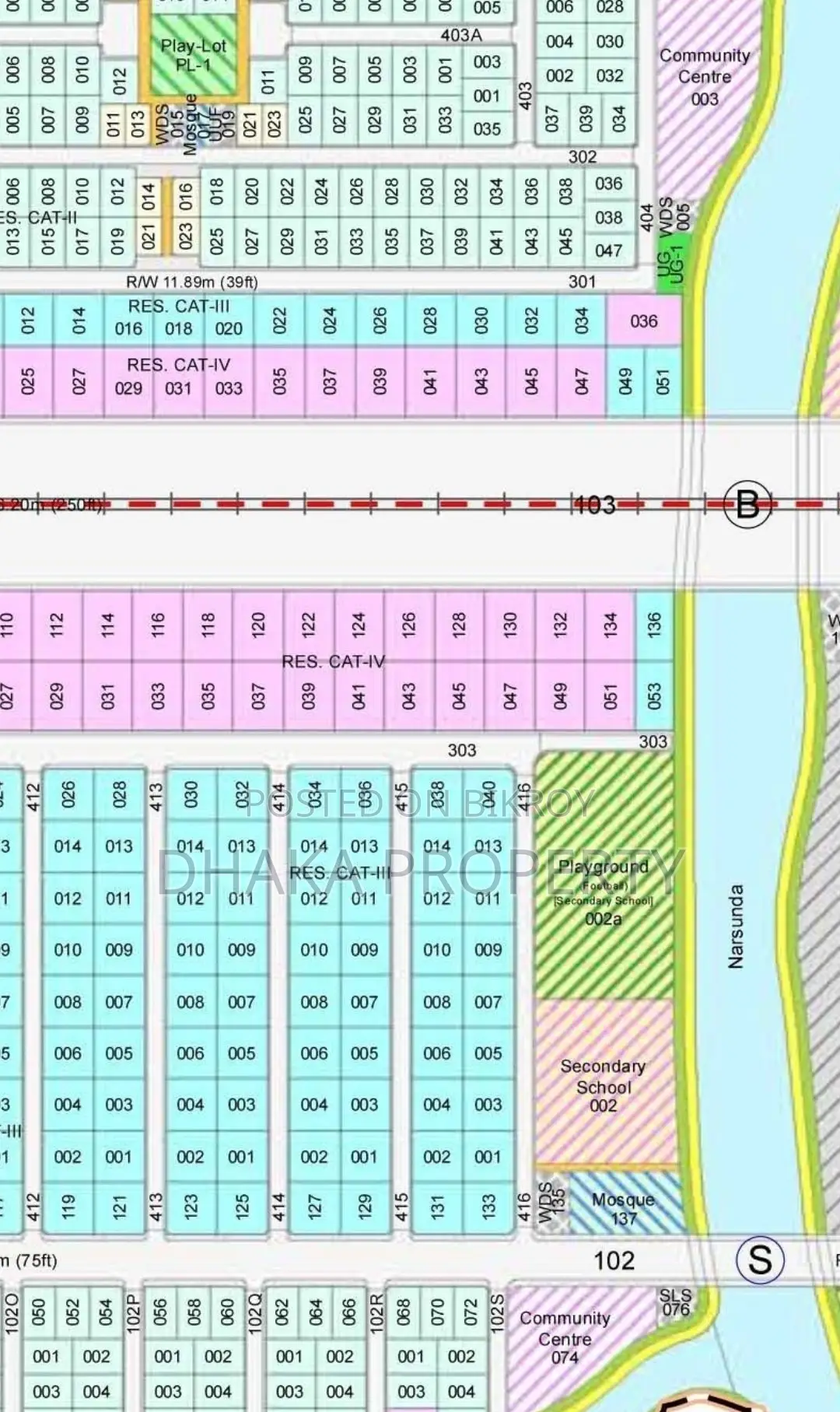 15 Katha East Facing Land Near 300ft at Sector 2 in Purbachal
