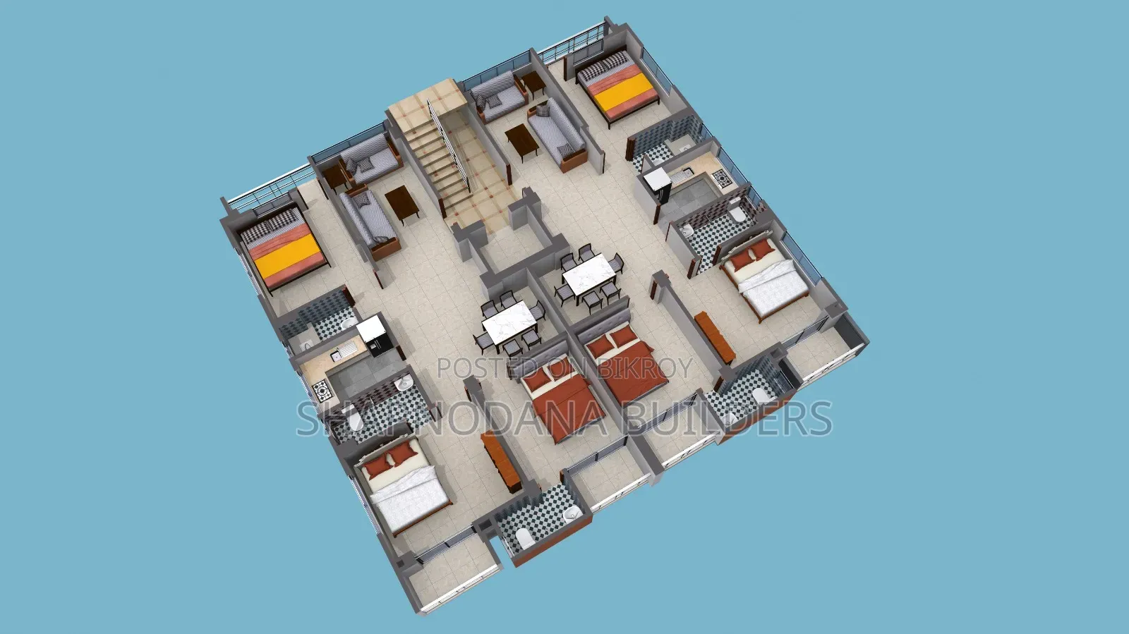 3 Bedroom Apartment in Shapno Bilash-03, Mohammadpur for sale in Mohammadpur