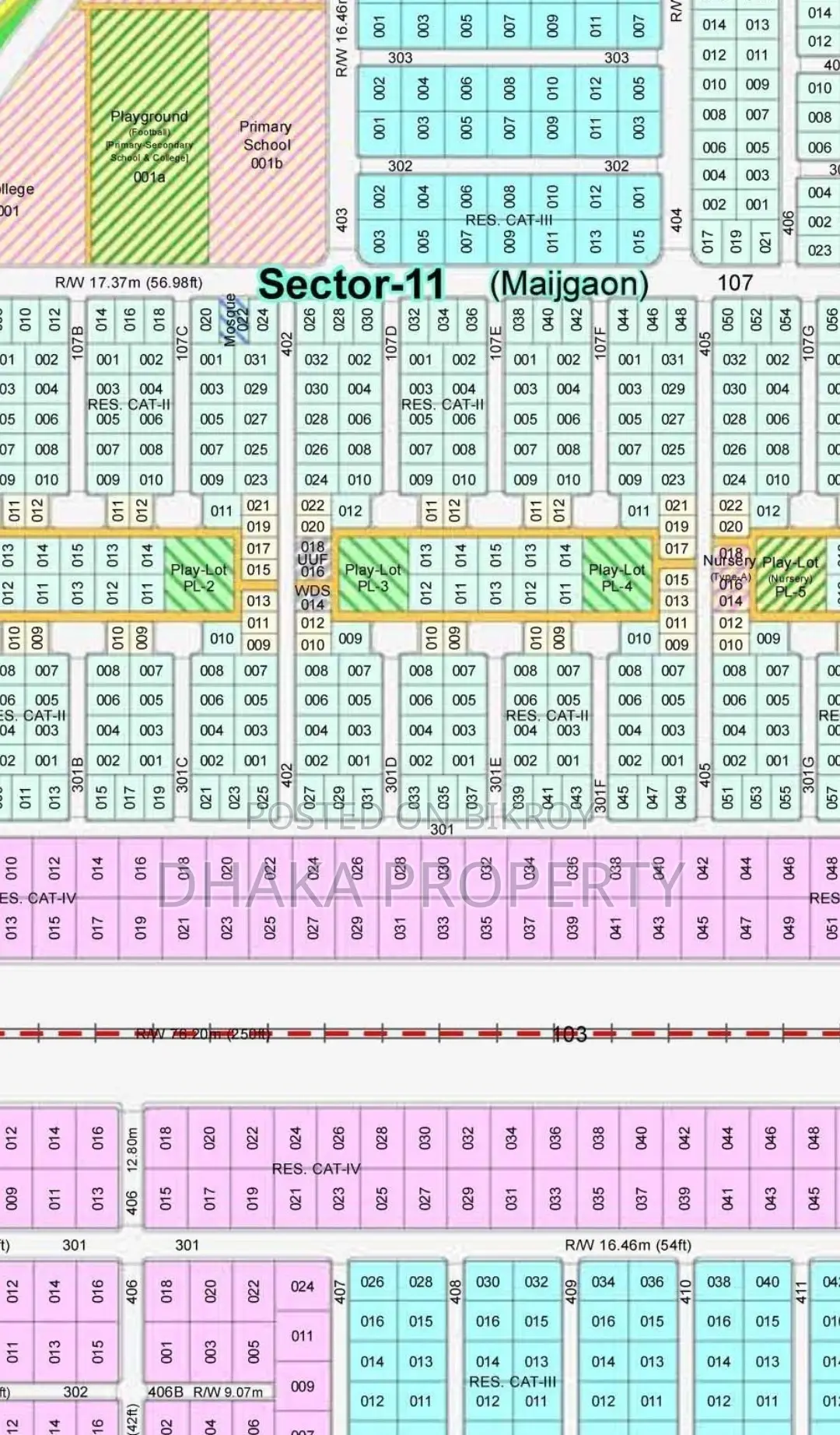 Nearby 300ft 10 Katha North at Sector-11 in Purbachal