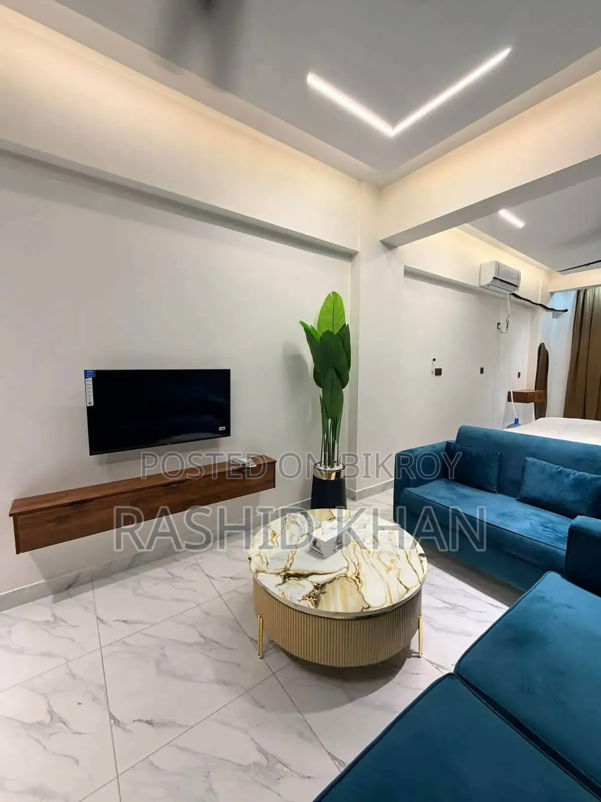 Hours Daily Weekly Monthly Full Furnish Flat Rent in Basundhara