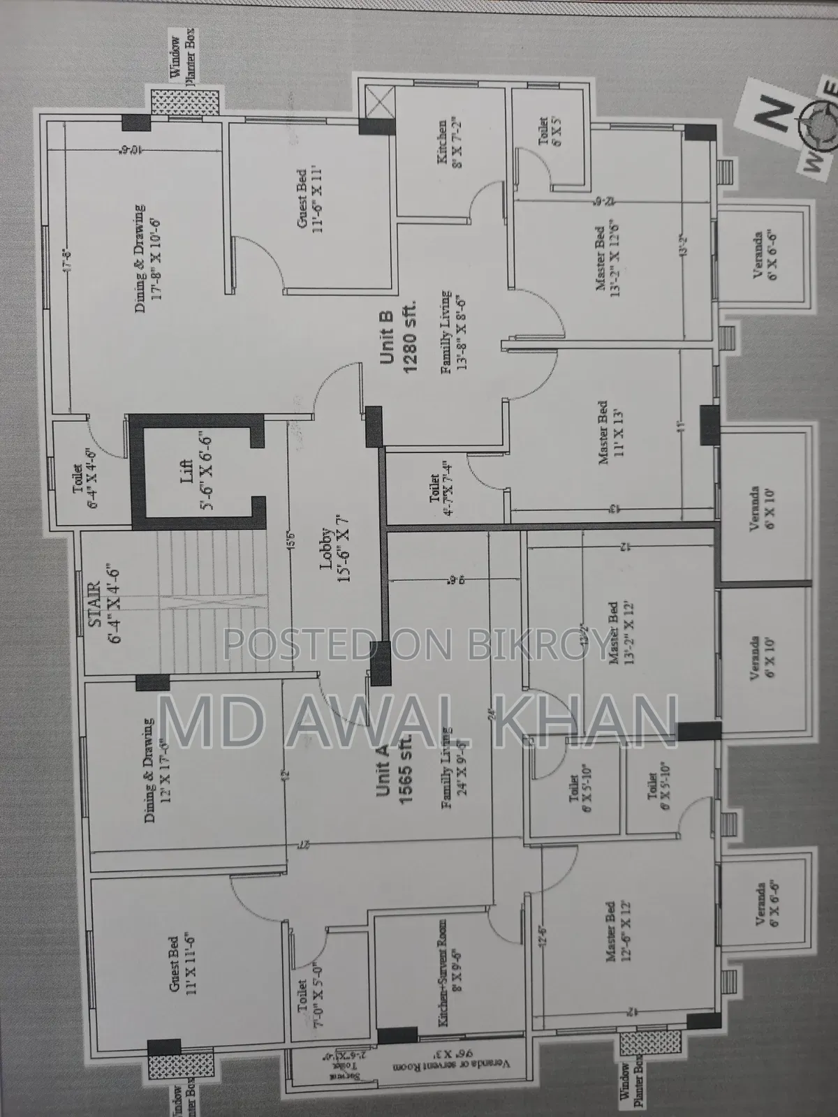 3 Bedroom Apartment in Kalabagan, Dhanmondi for sale in Dhanmondi