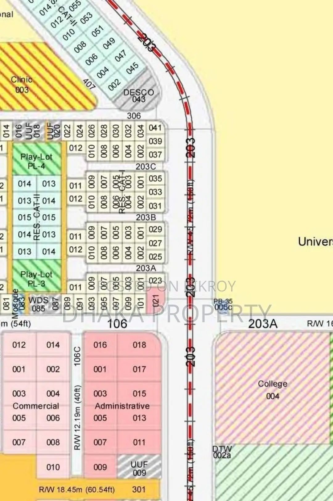 Nearby 100ft Road, 3 Katha North Facing Land at Sector 13 in Purbachal