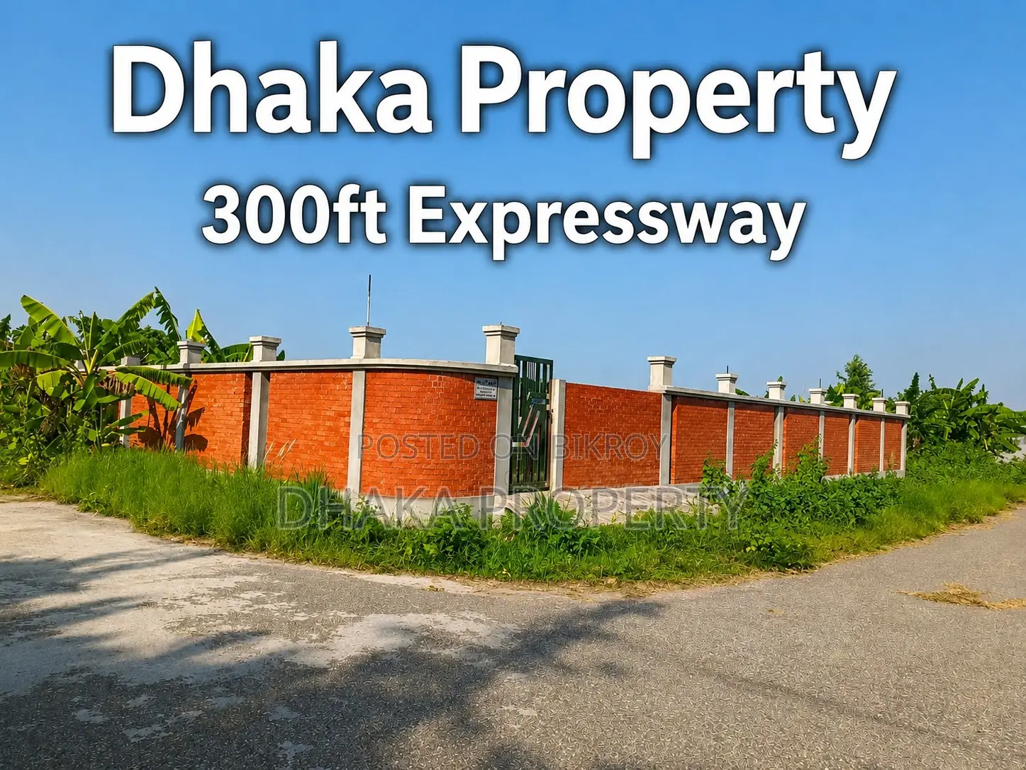 300ft Road 10 Katha North at Sector-2 in Purbachal