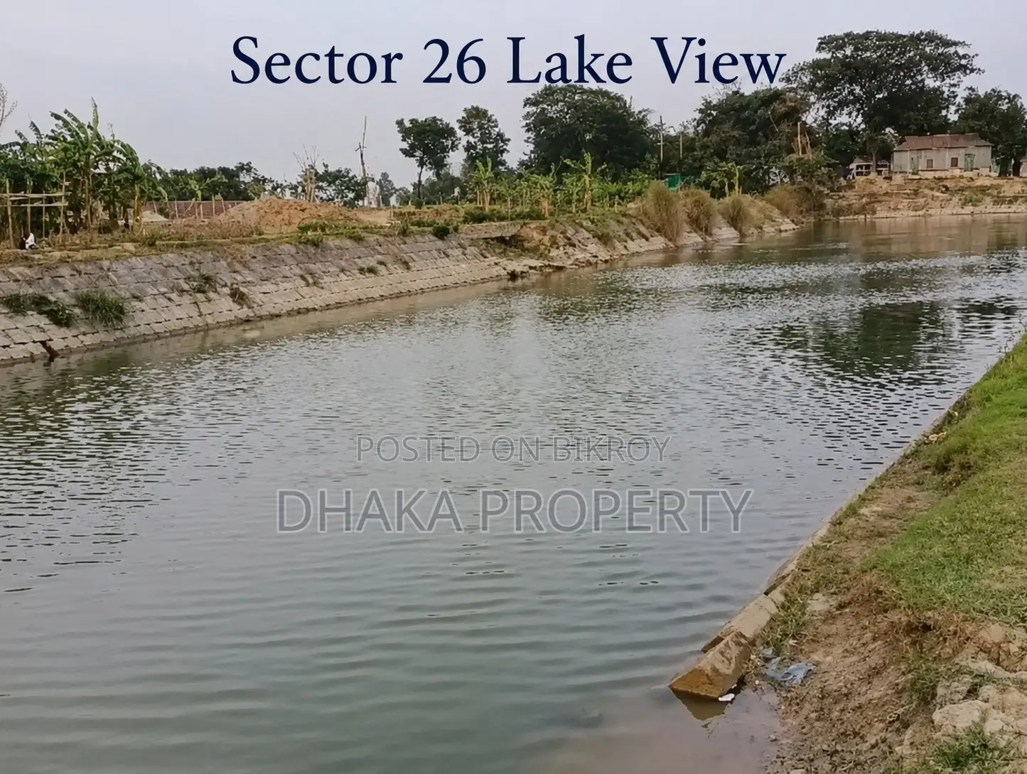 7.5 Katha Lake View South at Sector 26 in Purbachal
