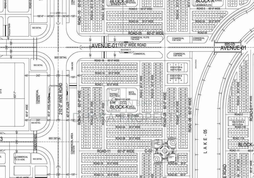 3 Katha South Facing Land at Sector-17/K near Metro Rail in Uttara