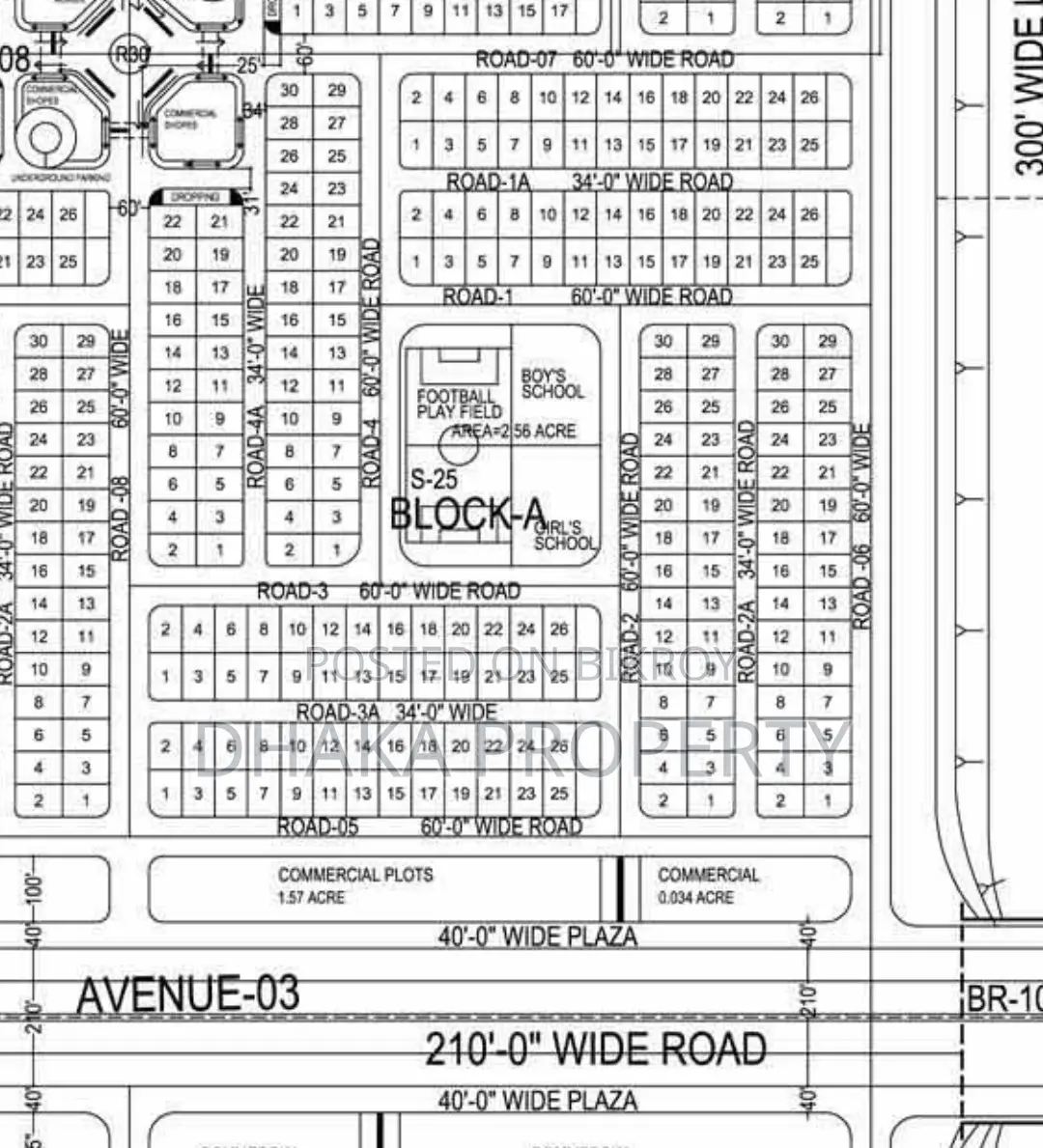 5 Katha Lake Park South at Sector 16/A in Uttara