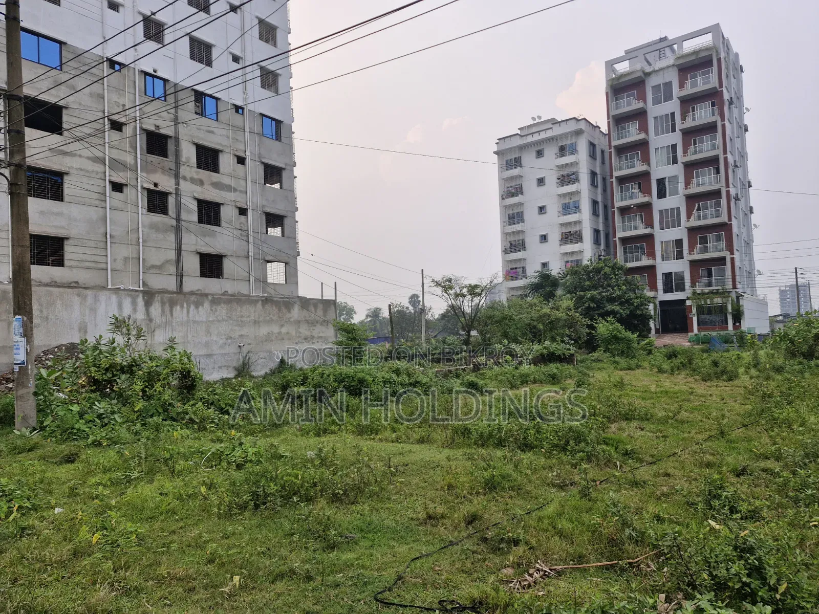 3.5 katha bounded plot for sale at Aftabnagar Block C Road 2 in Aftab Nagar