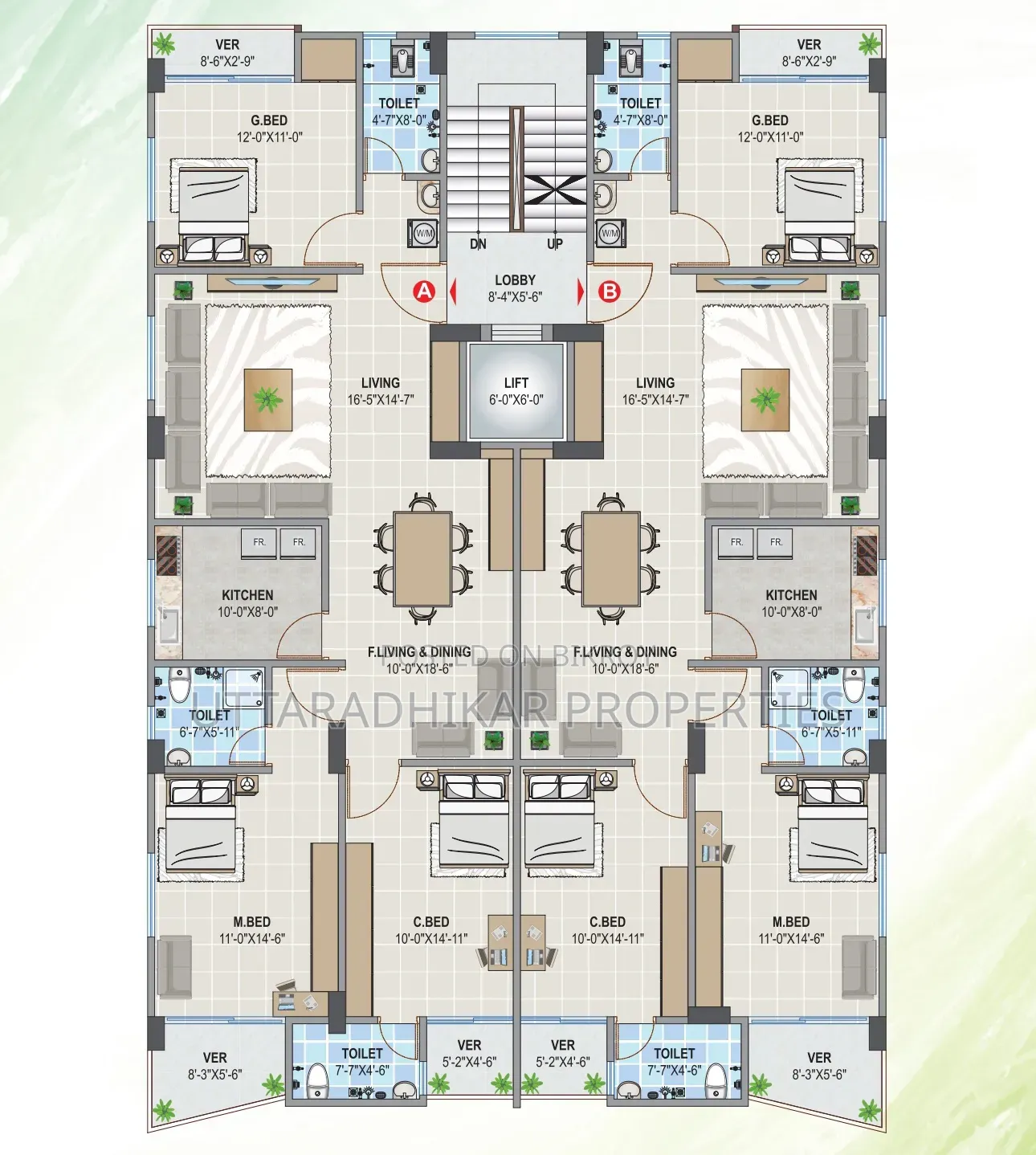 3 Bedroom Apartment in Upl Shahina Garden, Mirpur for sale in Mirpur
